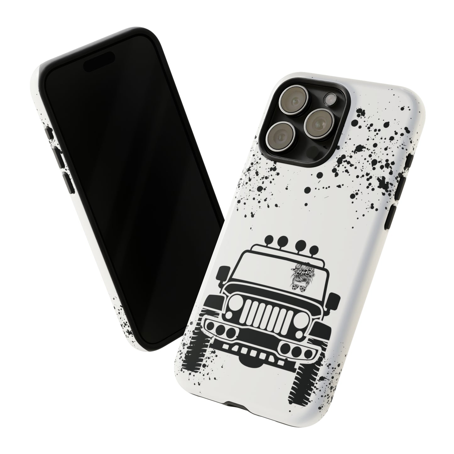 Off Road Girl Cow Print Shades Protective Phone Case for Iphone, Samsung and Google Phones