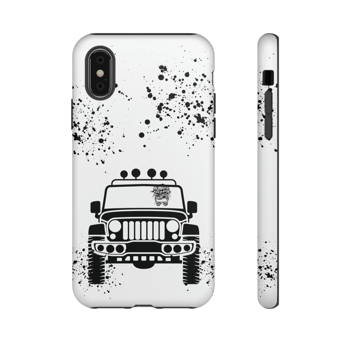 Off Road Girl Cow Print Shades Protective Phone Case for Iphone, Samsung and Google Phones