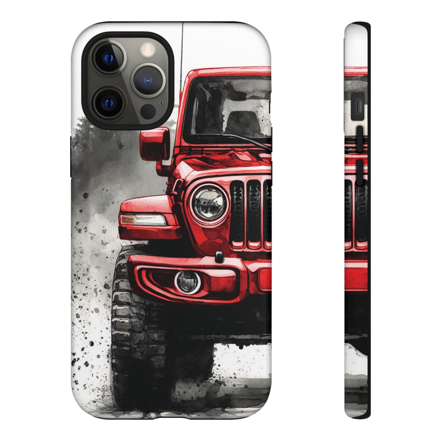 Off Road Love Red Wrangler Protective Phone Case for Iphone, Samsung and Google Phones