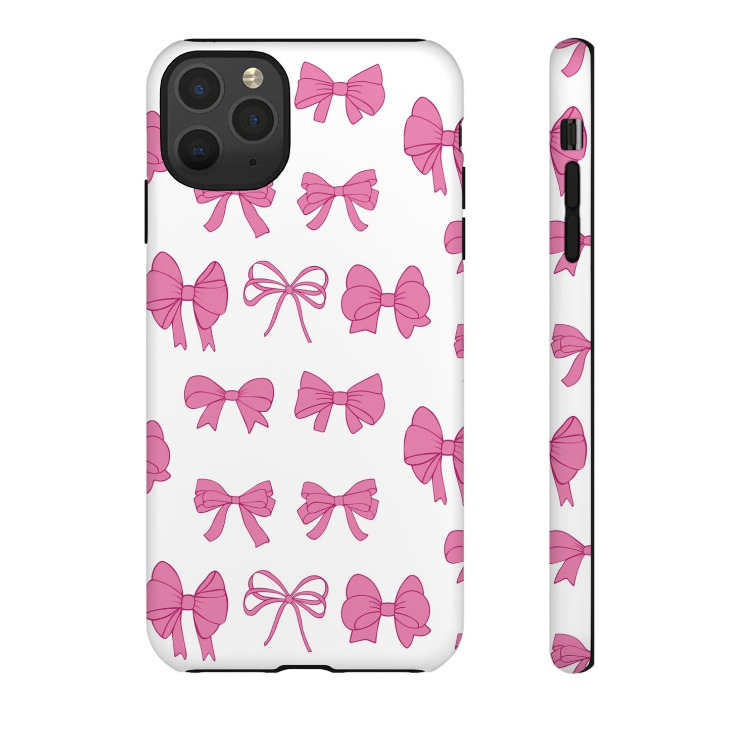 Pink Bows Protective Phone Case for Iphone, Samsung and Google Phones