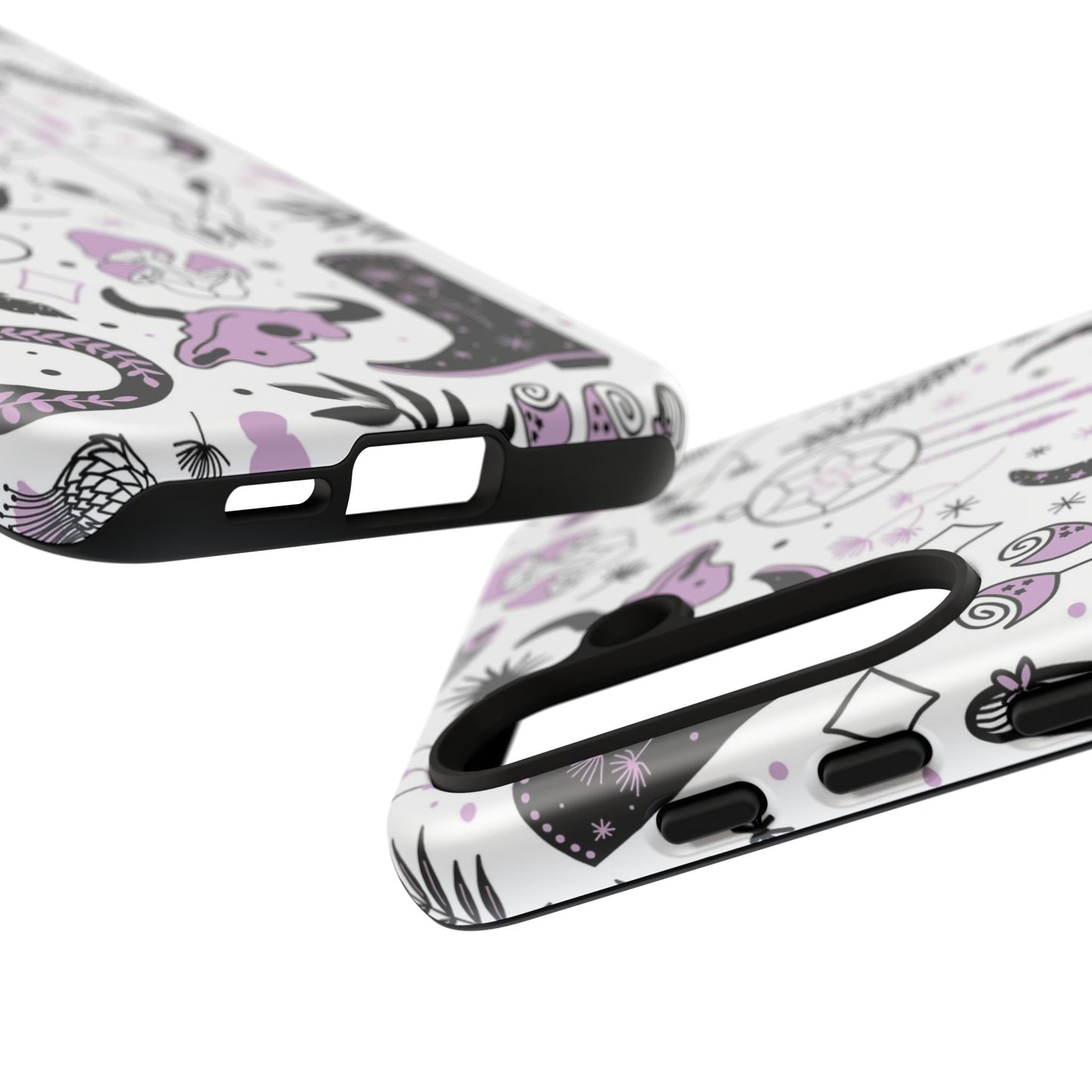 Purple and Black Western Protective Drop Proof Case Iphone, Samsung and Google phones