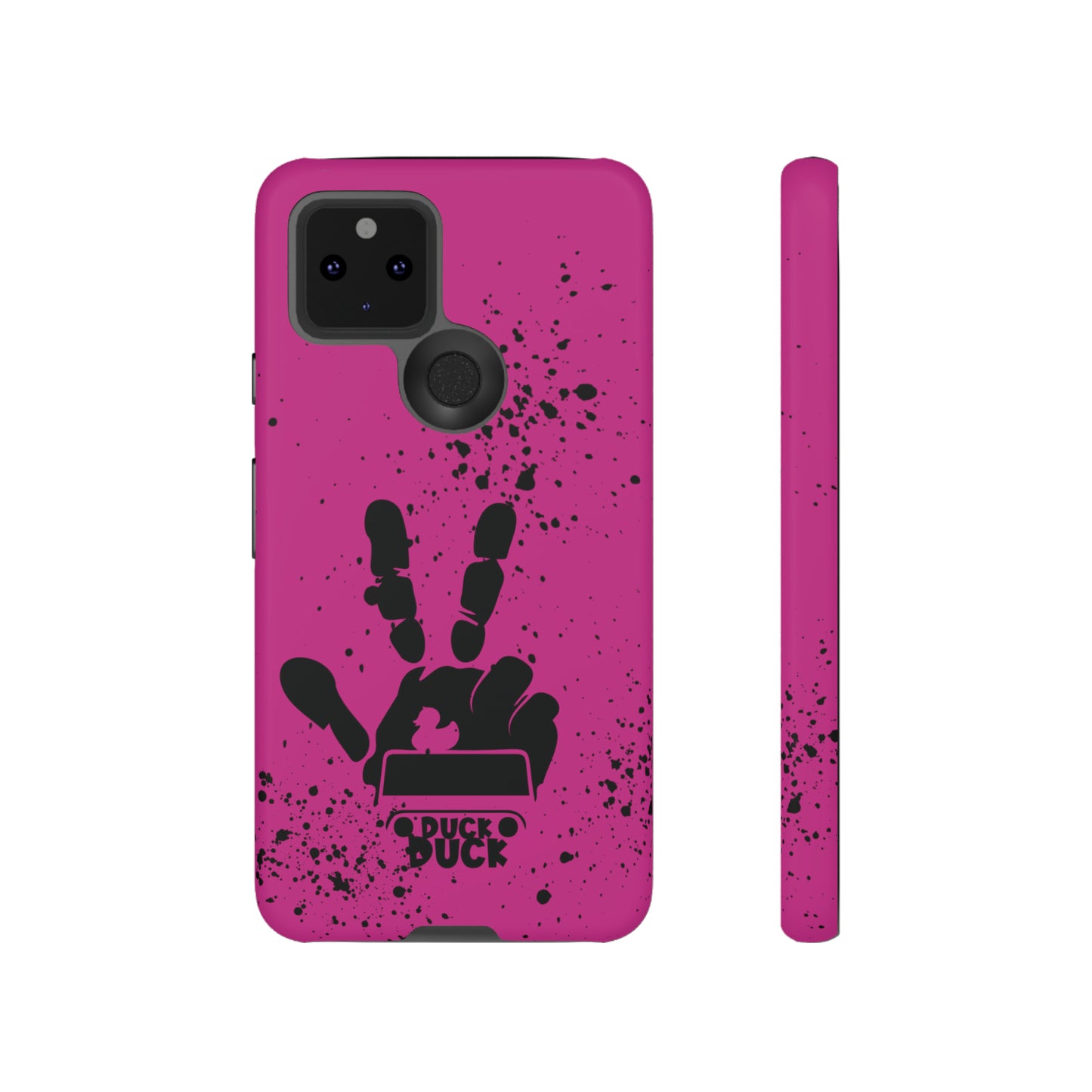 Duck Duck Hot Pink Protective Phone Case for IPhone, Samsung and Google Phone