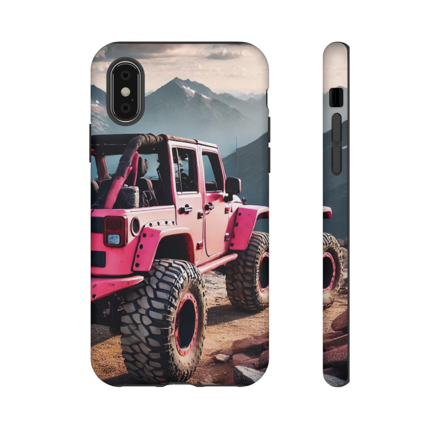 Pink Jeep Protective Phone Case