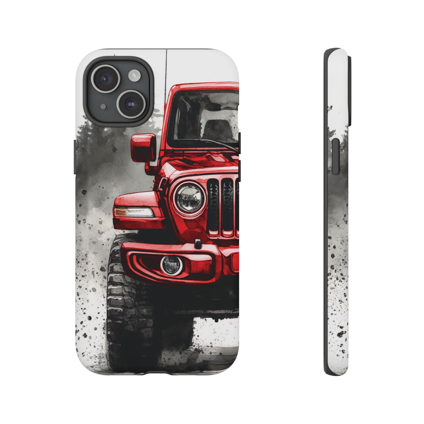 Off Road Love Red Wrangler Protective Phone Case for Iphone, Samsung and Google Phones