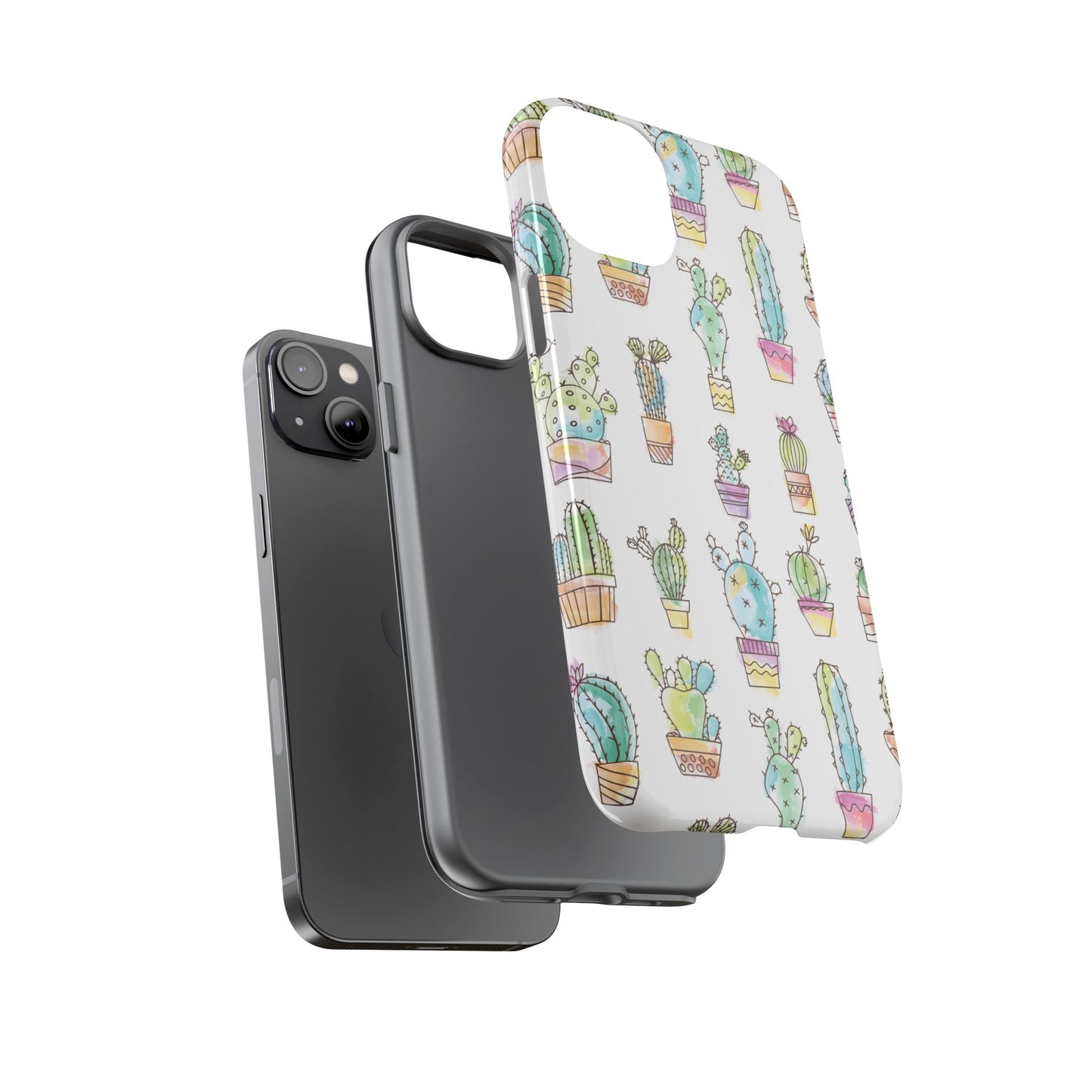 Pastel Cactus Love Phone Case