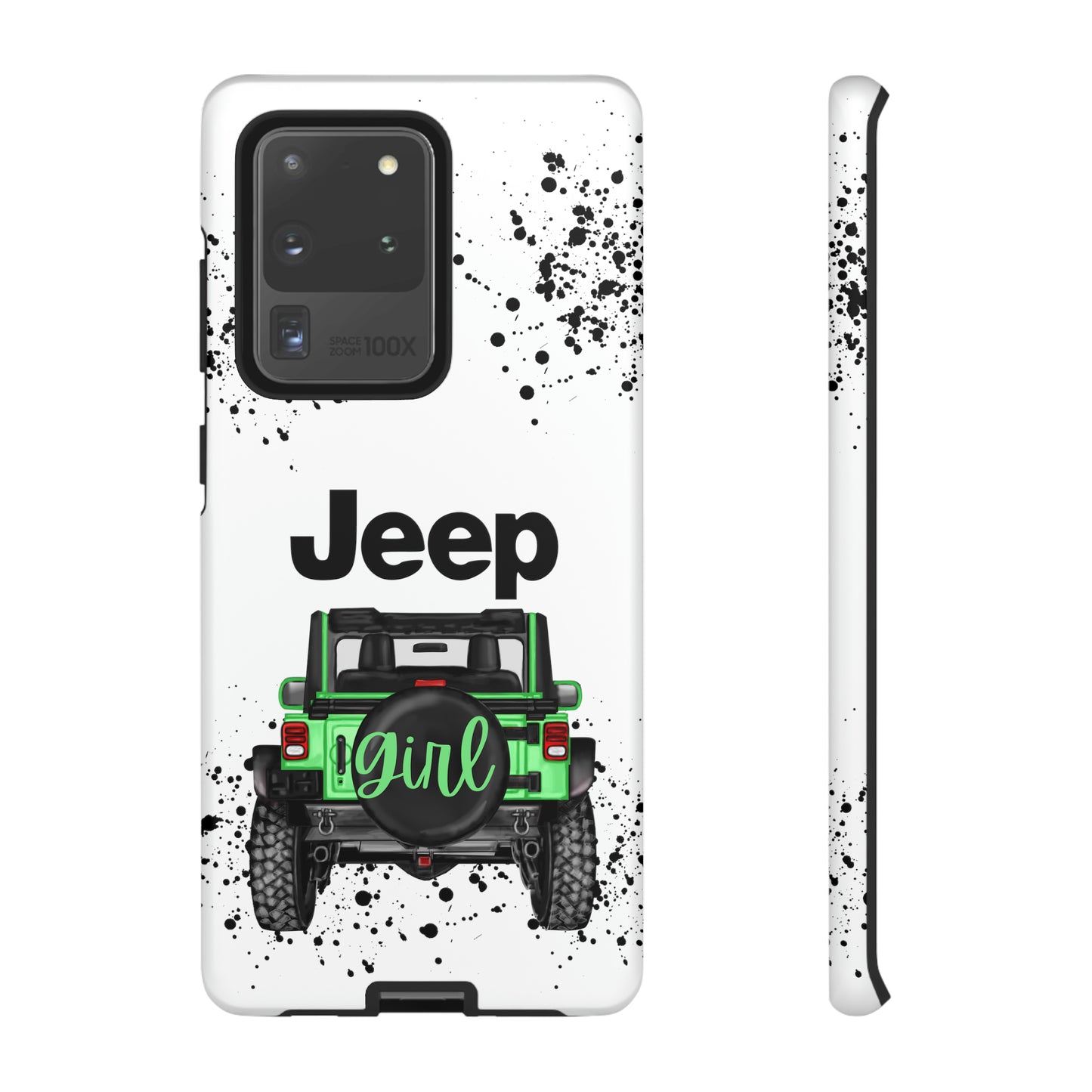 Off Road Girl Light Green Protective Case for Iphone, Google and Samsung Phones