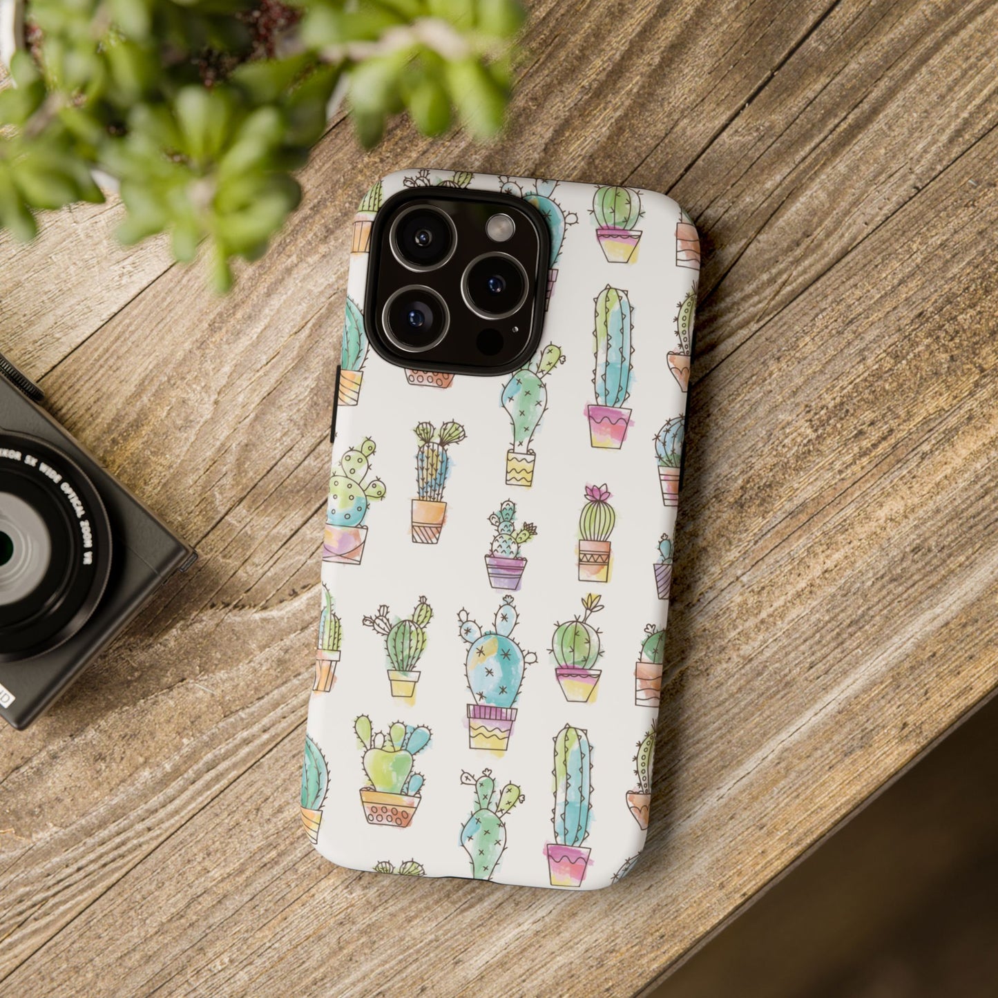 Pastel Cactus Love Phone Case