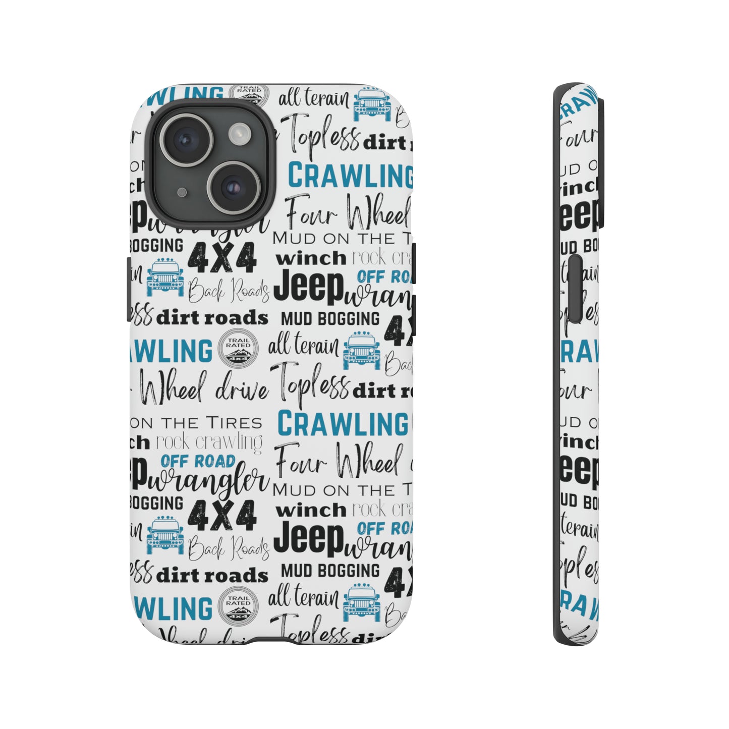 Off Road Subway Art Turquoise Protective Phone Case for Iphone, Samsung and Google Phones