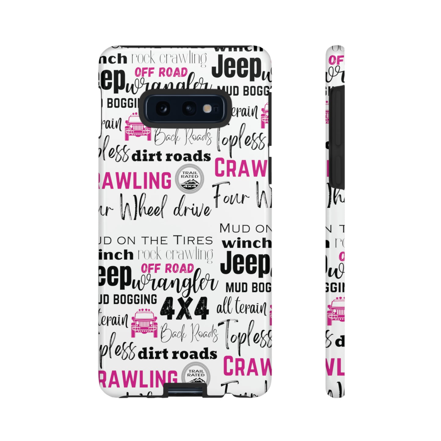 Off Road Subway Art Splash of Pink Protective Phone Case for Iphone, Samsung and Google Phones