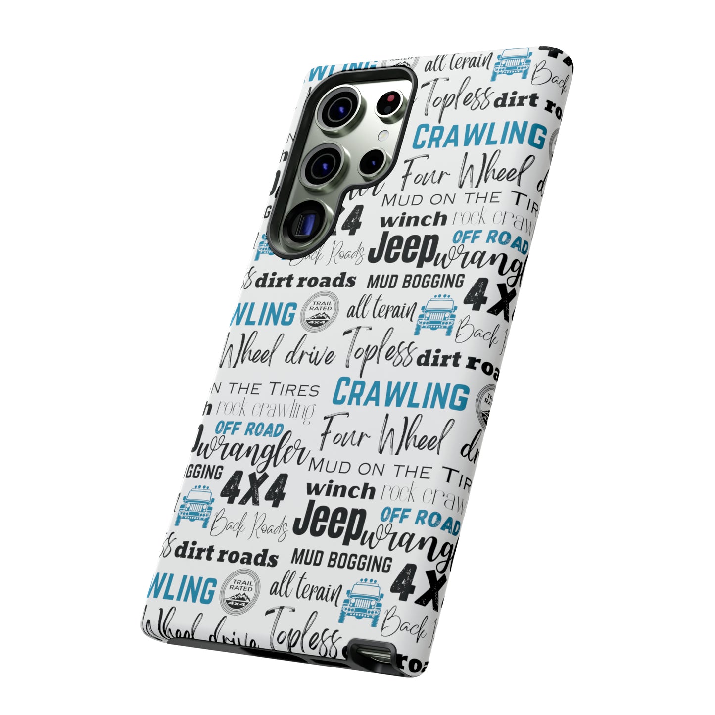 Off Road Subway Art Turquoise Protective Phone Case for Iphone, Samsung and Google Phones