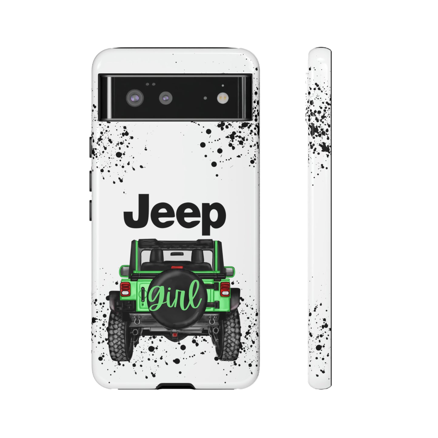 Off Road Girl Light Green Protective Case for Iphone, Google and Samsung Phones