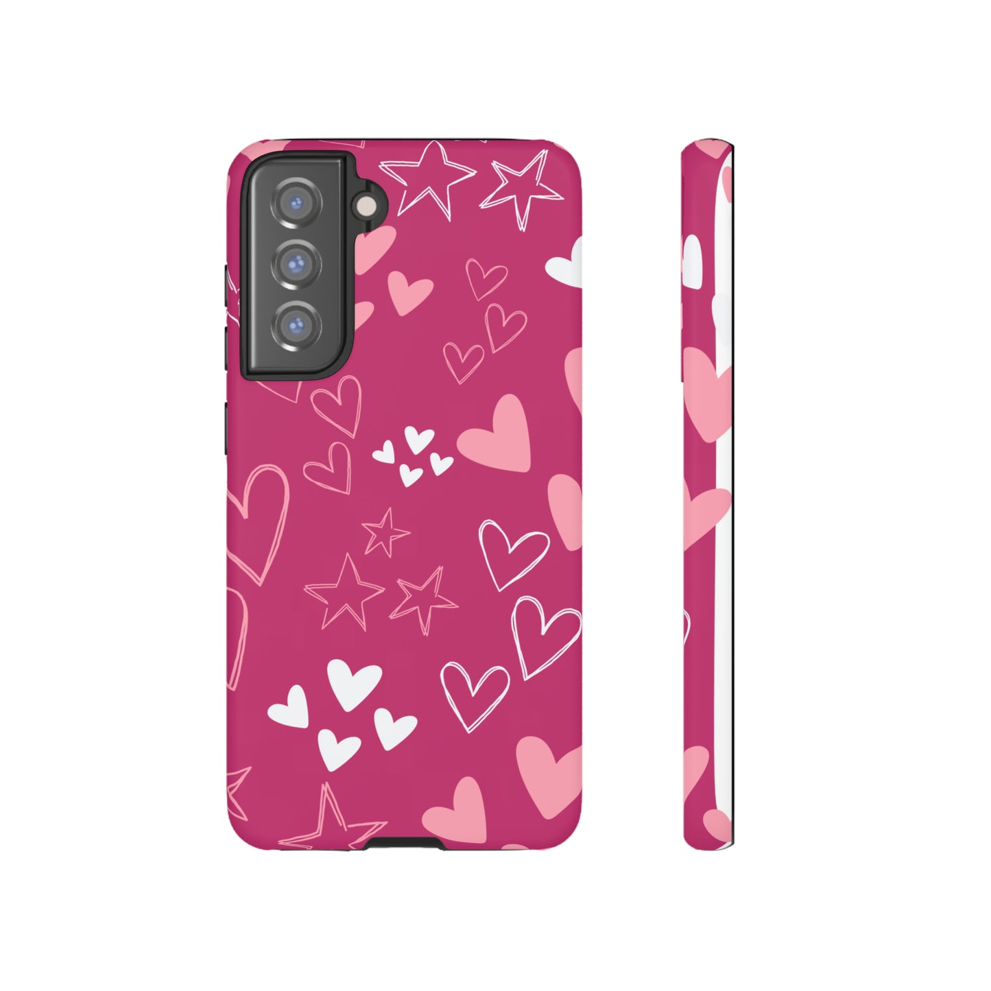 Heart and Stars Protective Case for Google, IPhone and Samsung phones