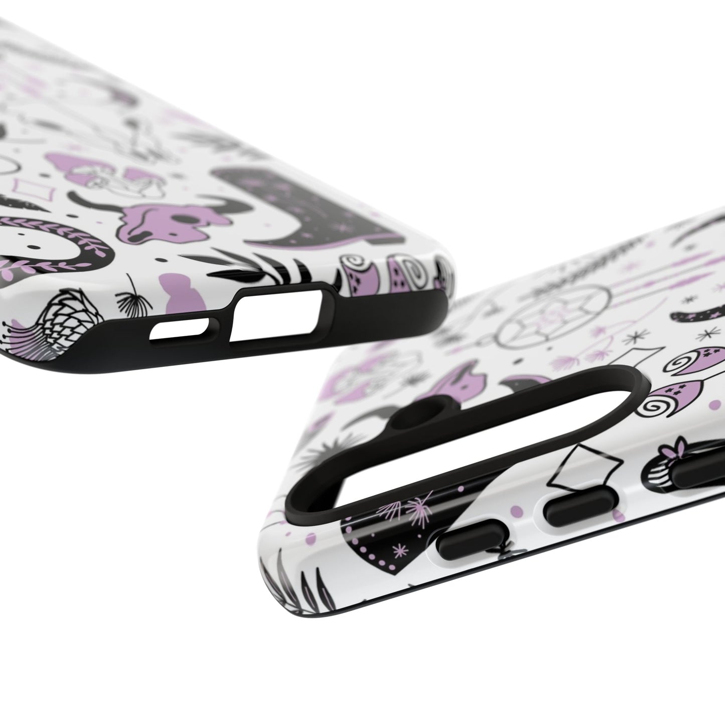 Purple and Black Western Protective Drop Proof Case Iphone, Samsung and Google phones