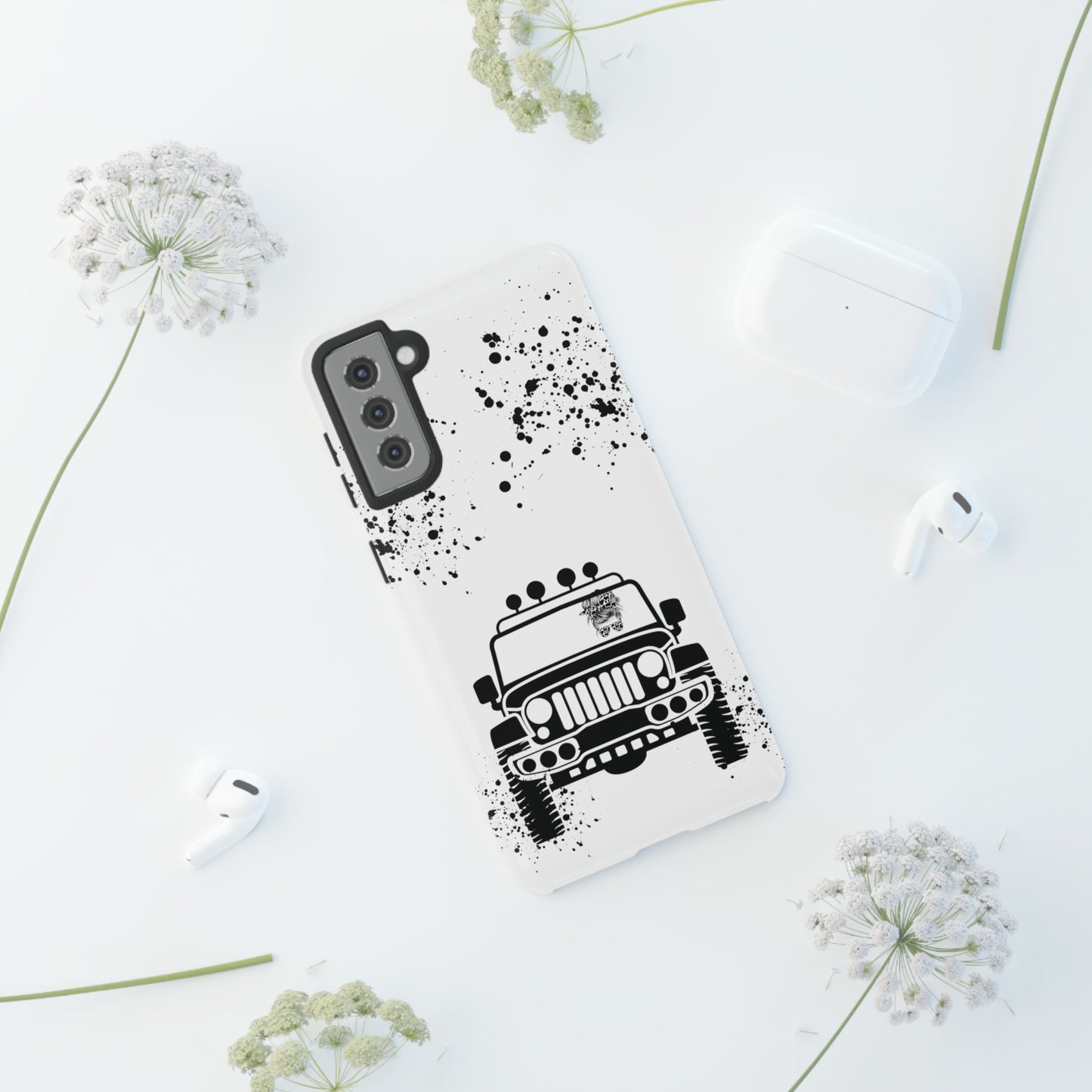 Off Road Girl Cow Print Shades Protective Phone Case for Iphone, Samsung and Google Phones