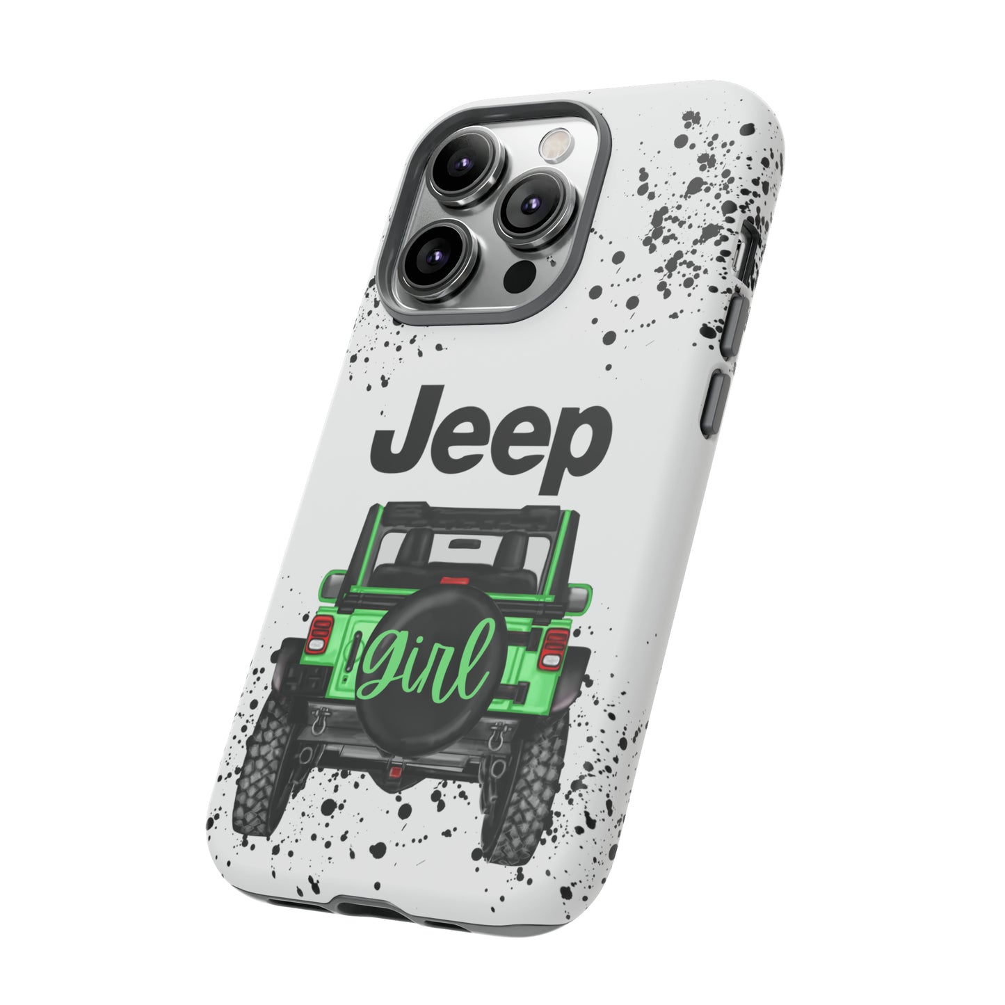 Off Road Girl Light Green Protective Case for Iphone, Google and Samsung Phones