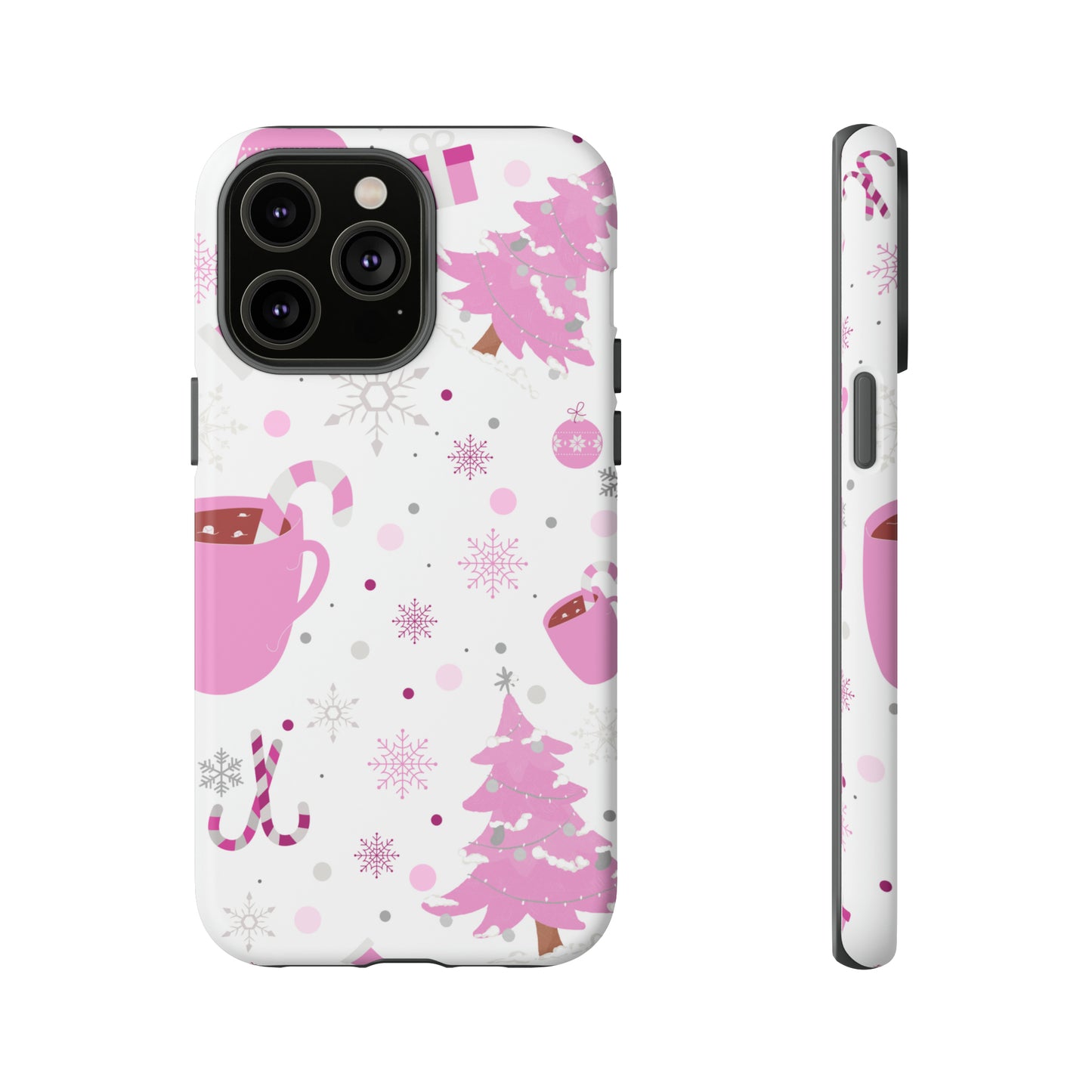 Pink Christmas Protective Case for Iphone, Samsung and