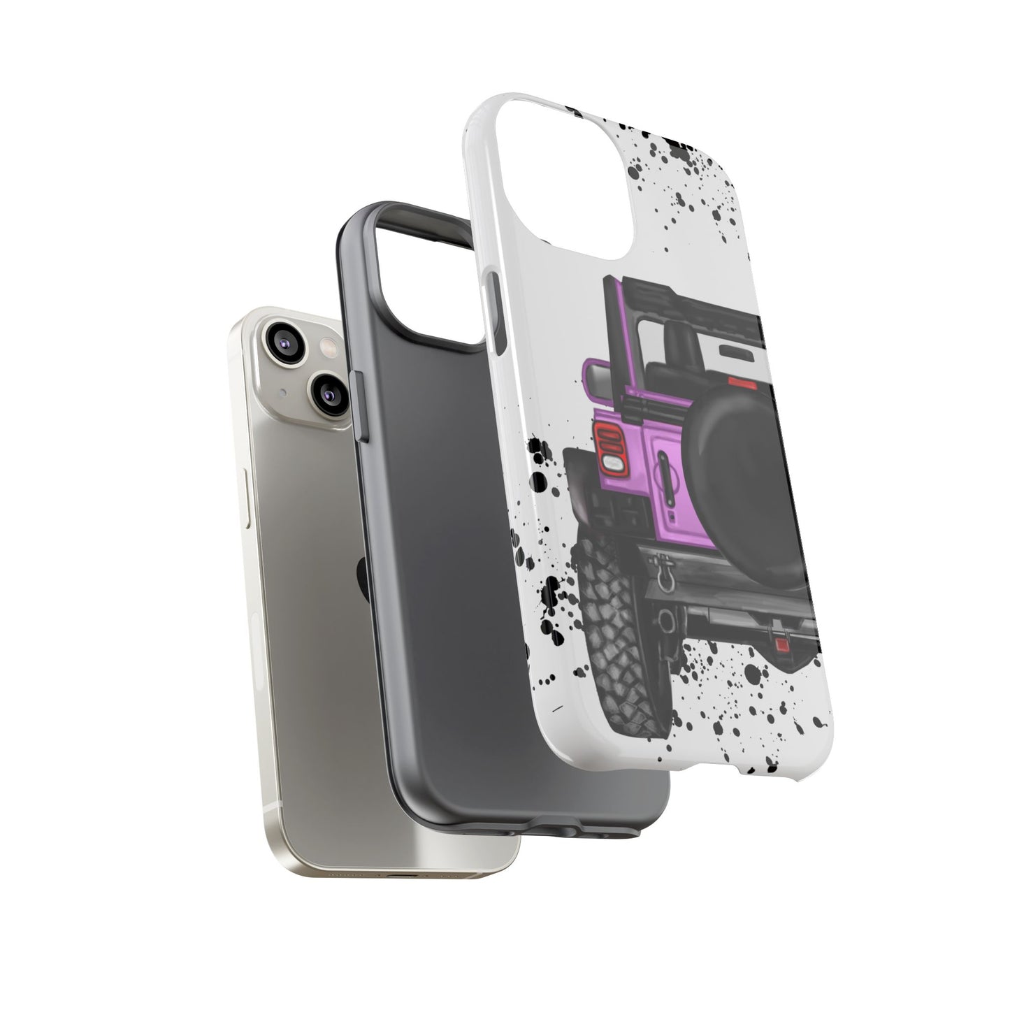 Off Road Life Pink/Light Purple Protective Case for Iphone, Google and Samsung