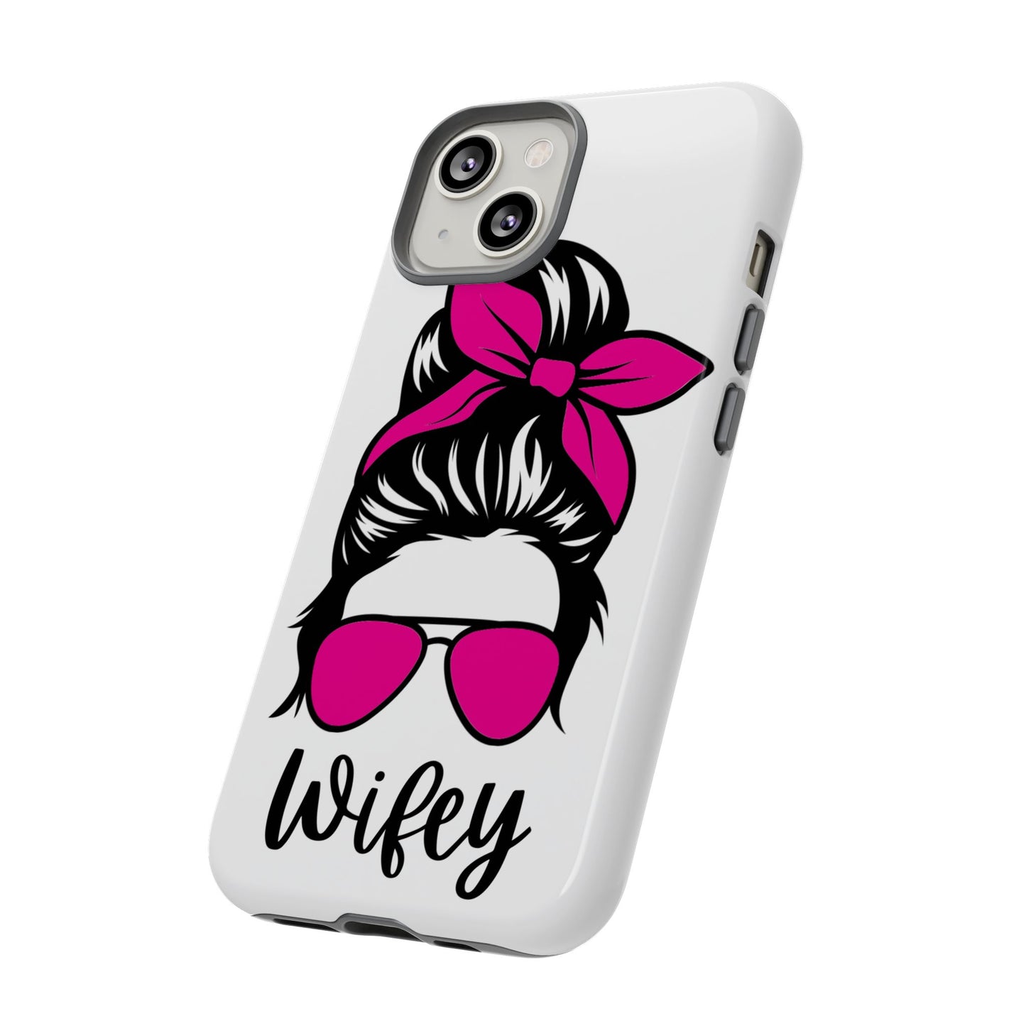 Pink Wifey Protective Case for IPhone, Samsung and Google