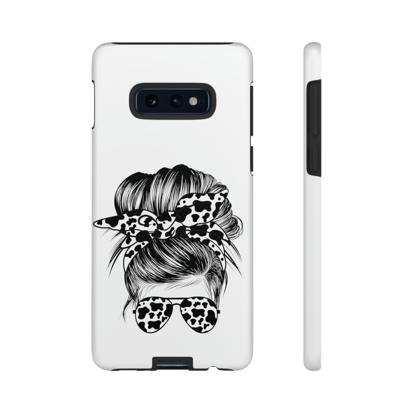 Cow Print Woman Mom Wife Protective Phone Case for Iphone, Samsung and Google Phones