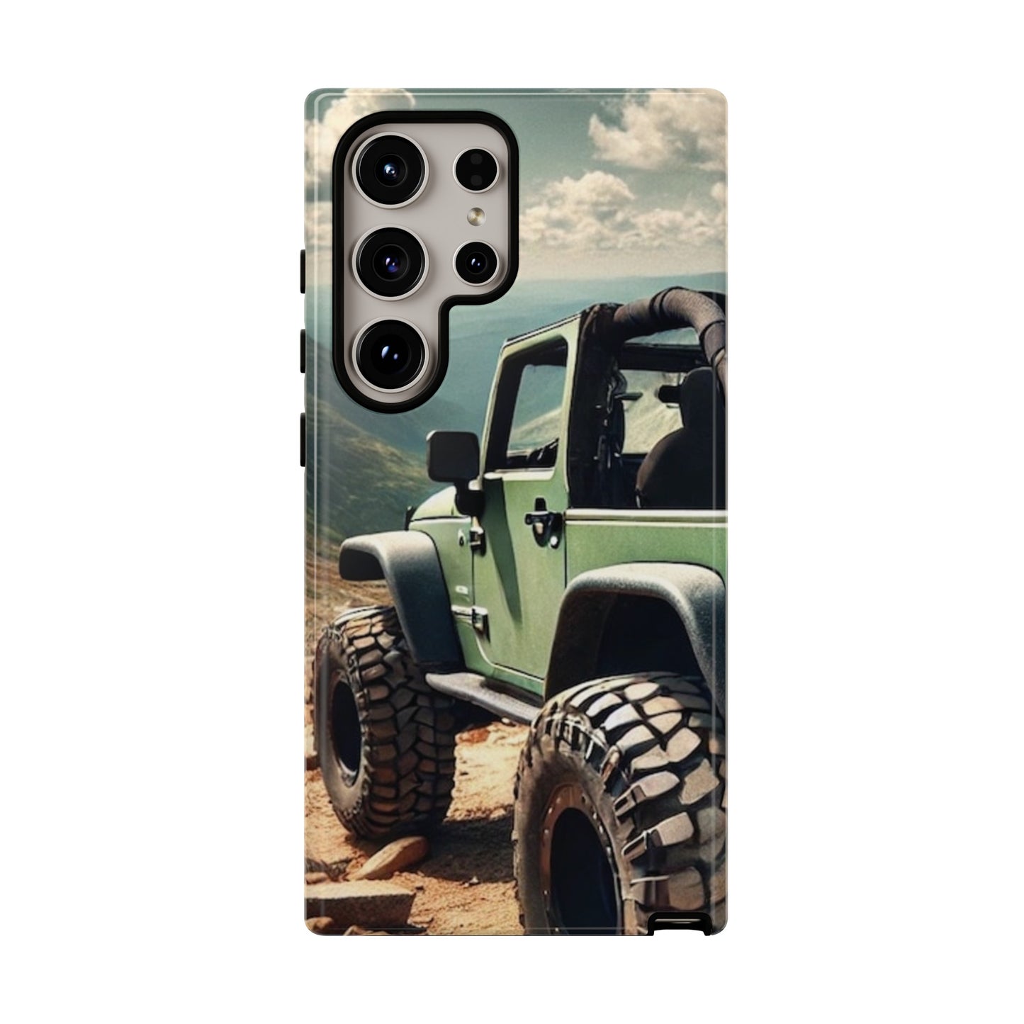 Green Jeep Protective Phone Case