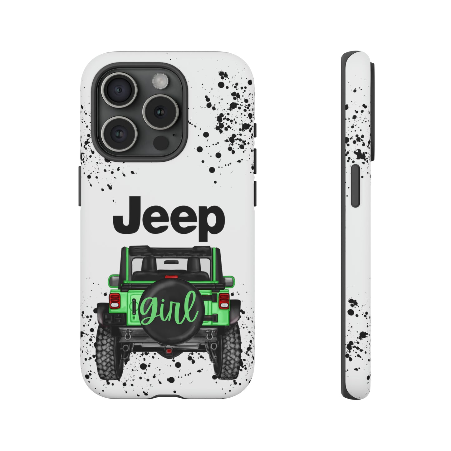 Off Road Girl Light Green Protective Case for Iphone, Google and Samsung Phones