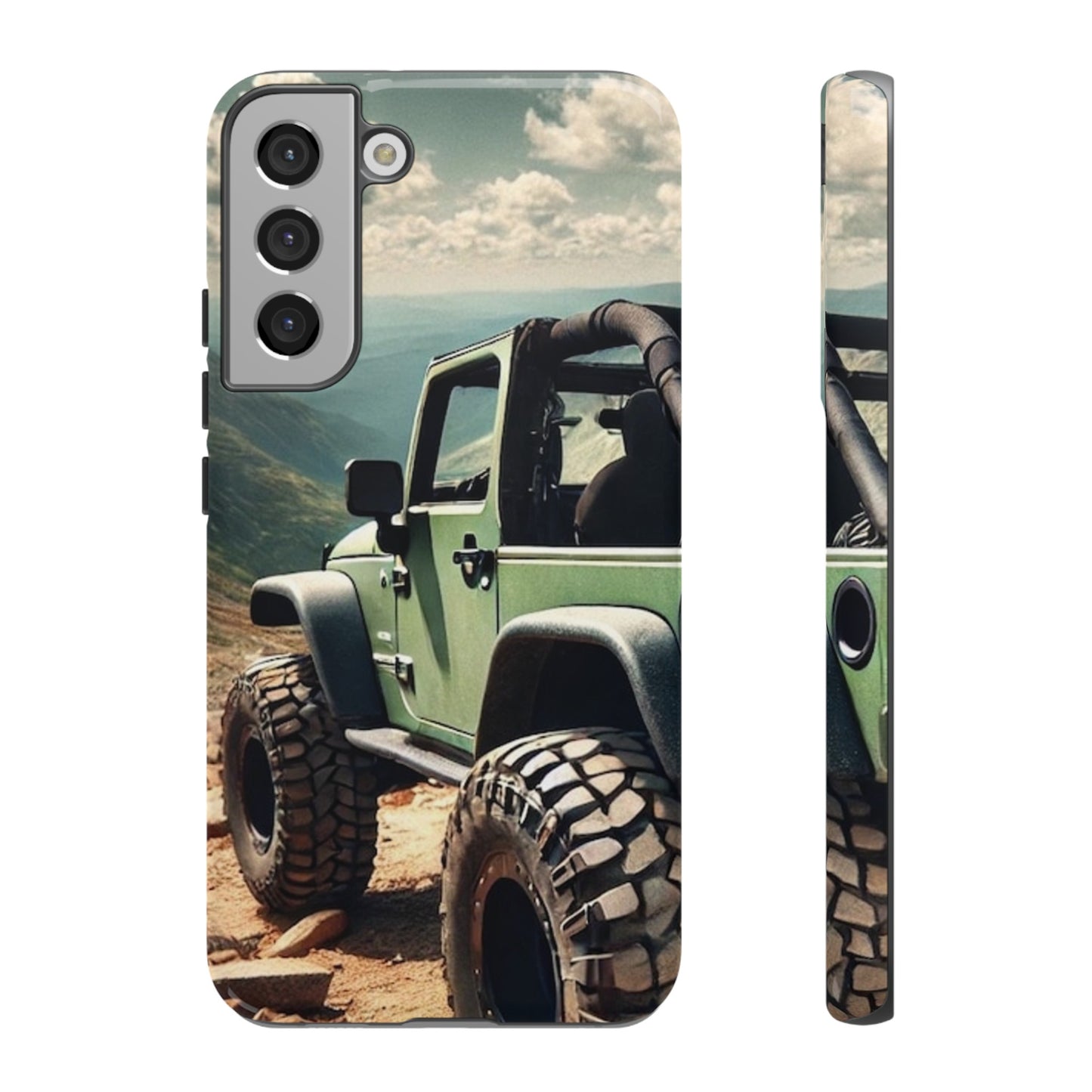 Green Jeep Protective Phone Case