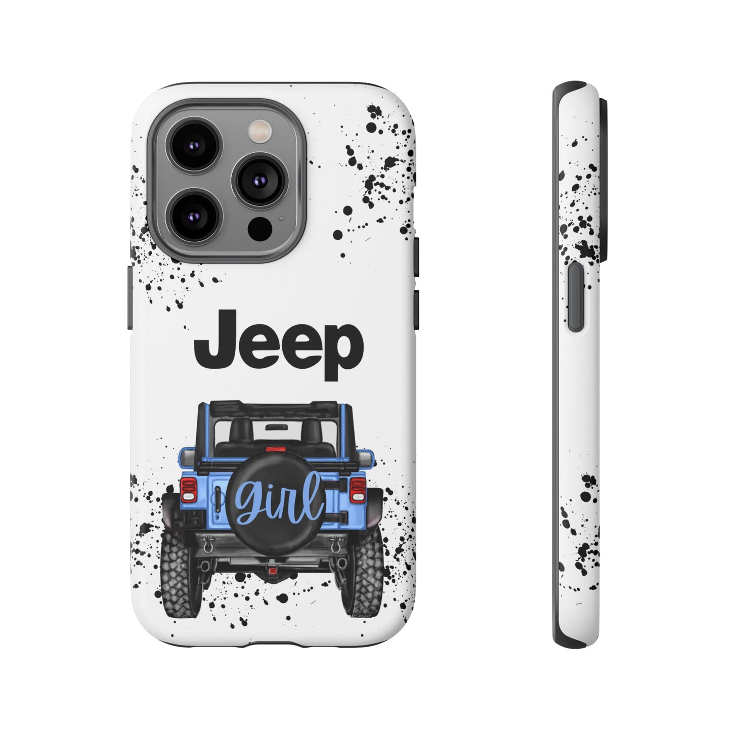 Off Road Girl Light Blue Protective Case for Iphone, Google and Samsung Phones
