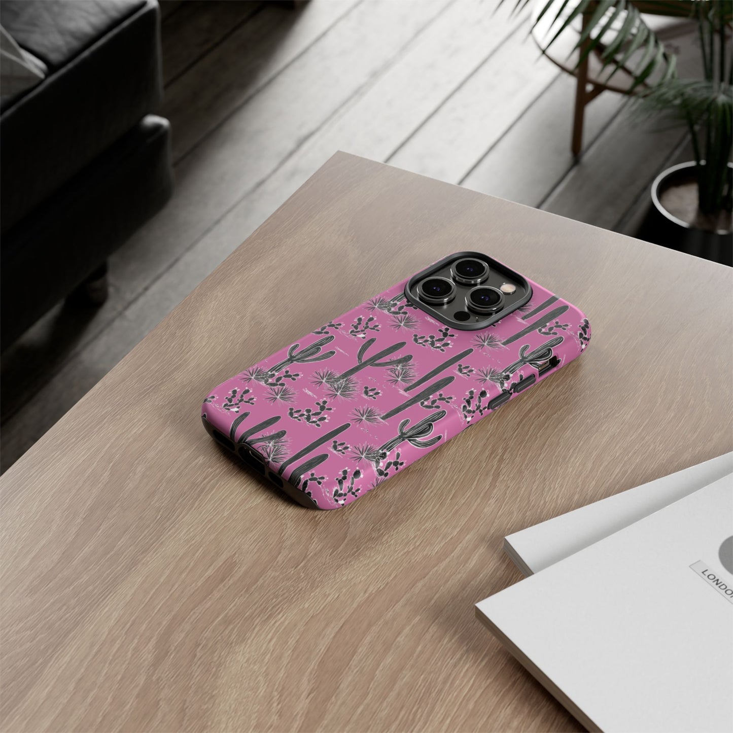 Pink Cactus Love Phone Case
