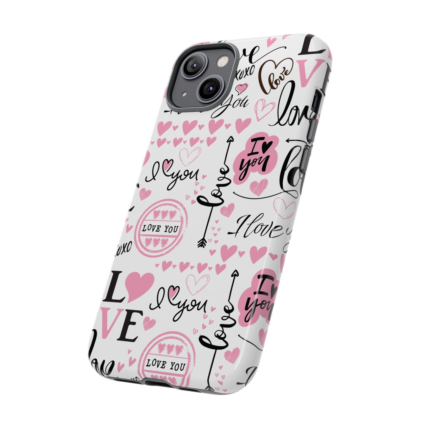 Valentine Love Pink Protective Phone Case for Iphone, Samsung and Google Devices