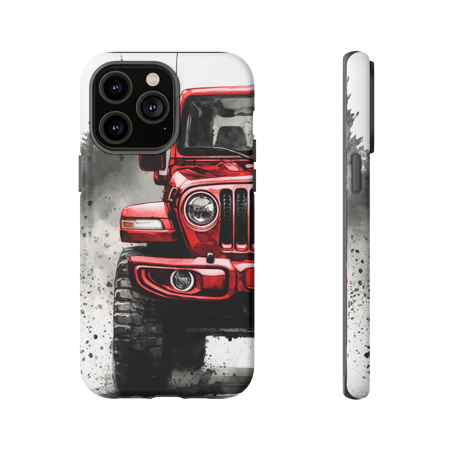 Off Road Love Red Wrangler Protective Phone Case for Iphone, Samsung and Google Phones