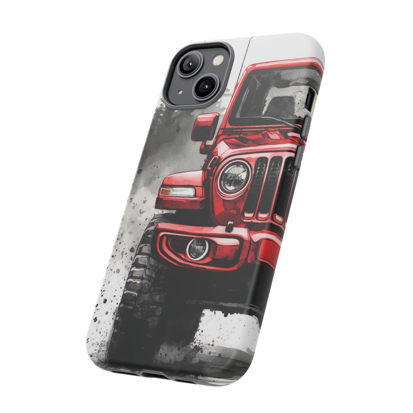 Off Road Love Red Wrangler Protective Phone Case for Iphone, Samsung and Google Phones