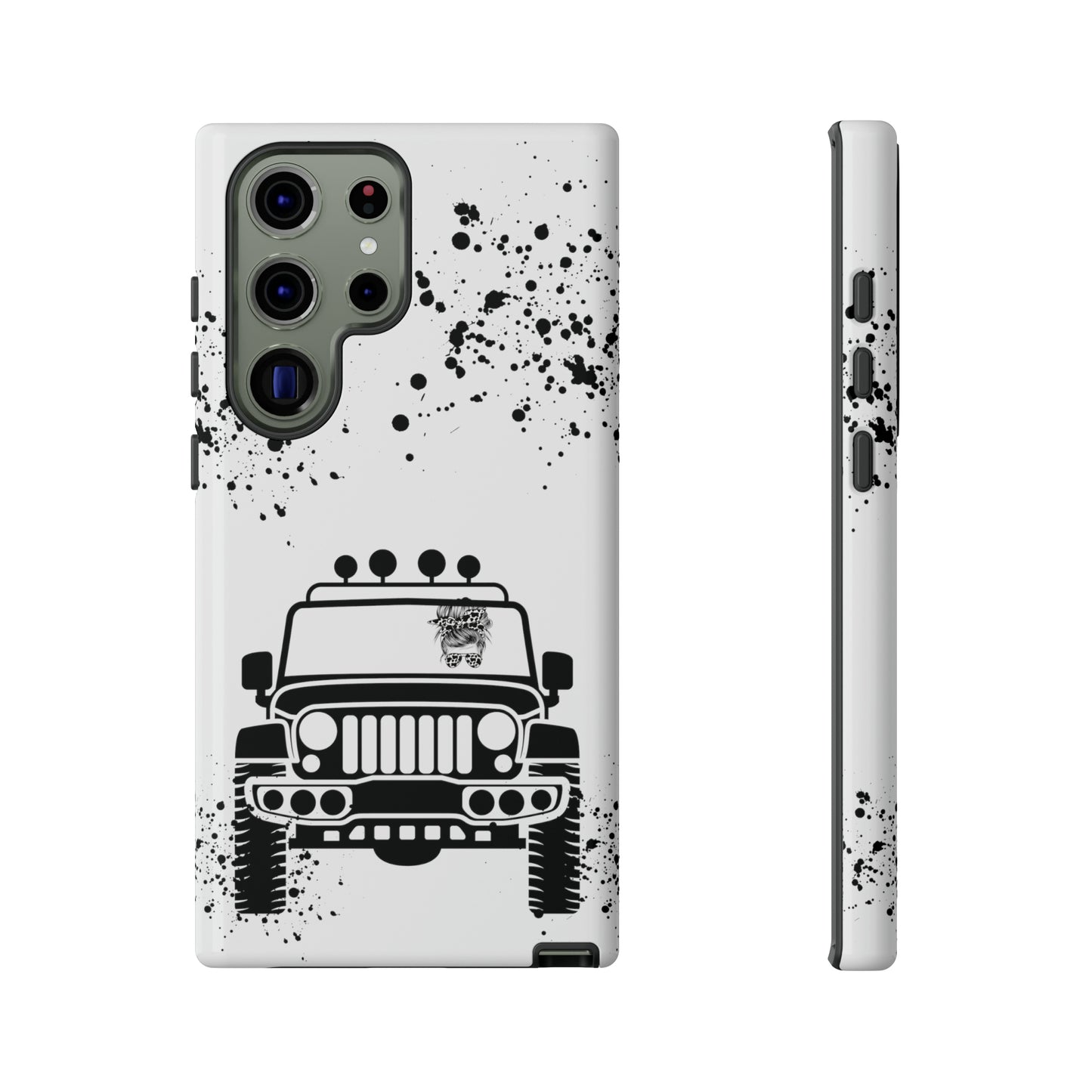 Off Road Girl Cow Print Shades Protective Phone Case for Iphone, Samsung and Google Phones
