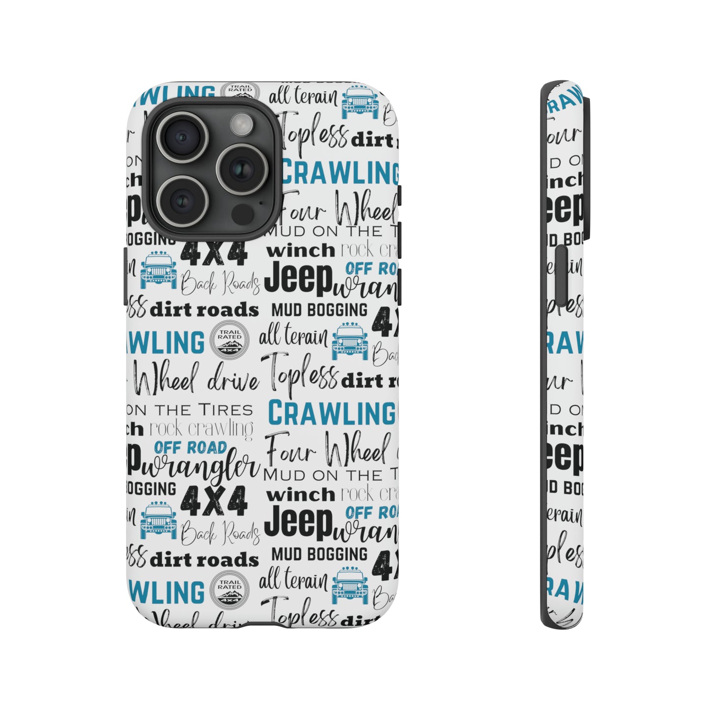 Off Road Subway Art Turquoise Protective Phone Case for Iphone, Samsung and Google Phones