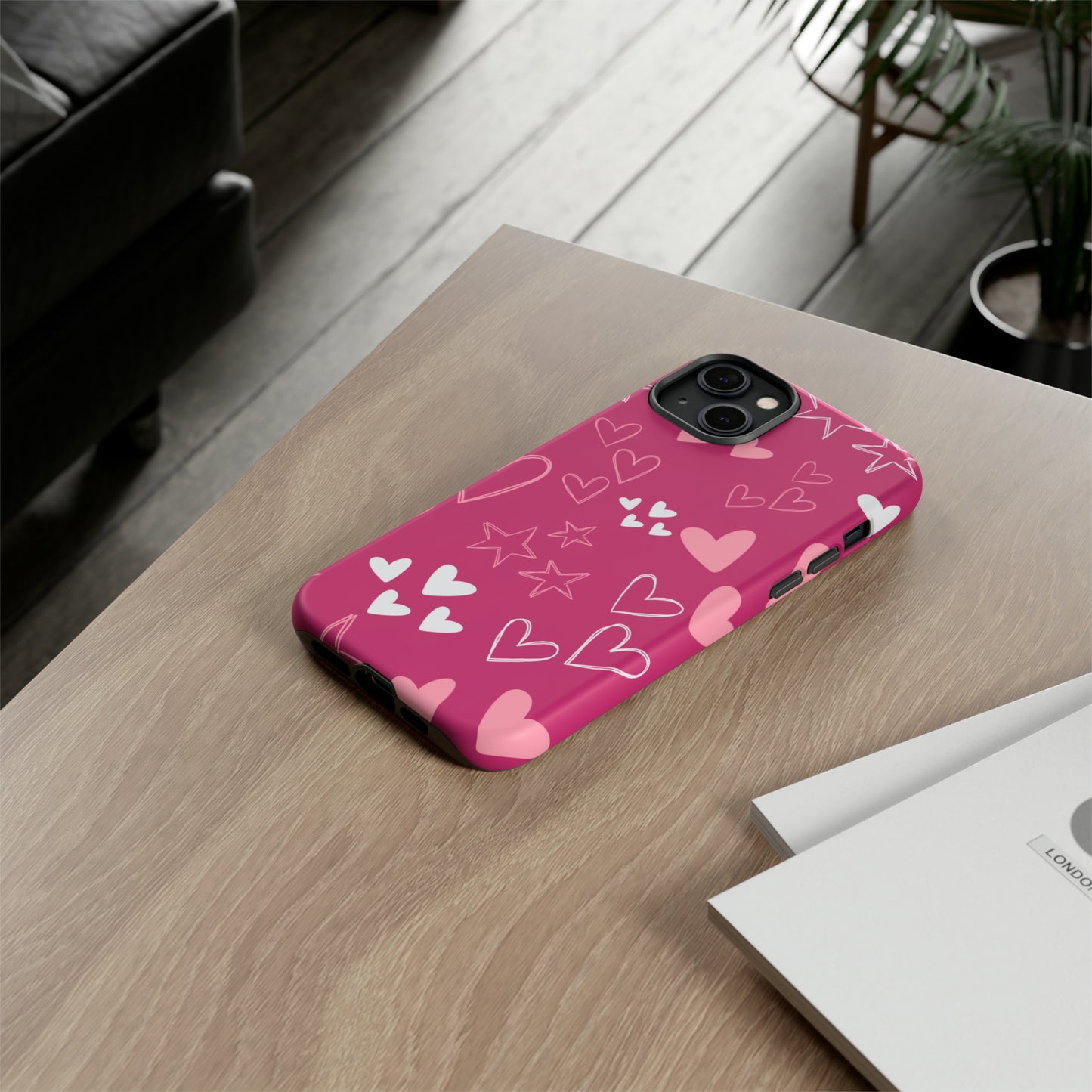 Heart and Stars Protective Case for Google, IPhone and Samsung phones