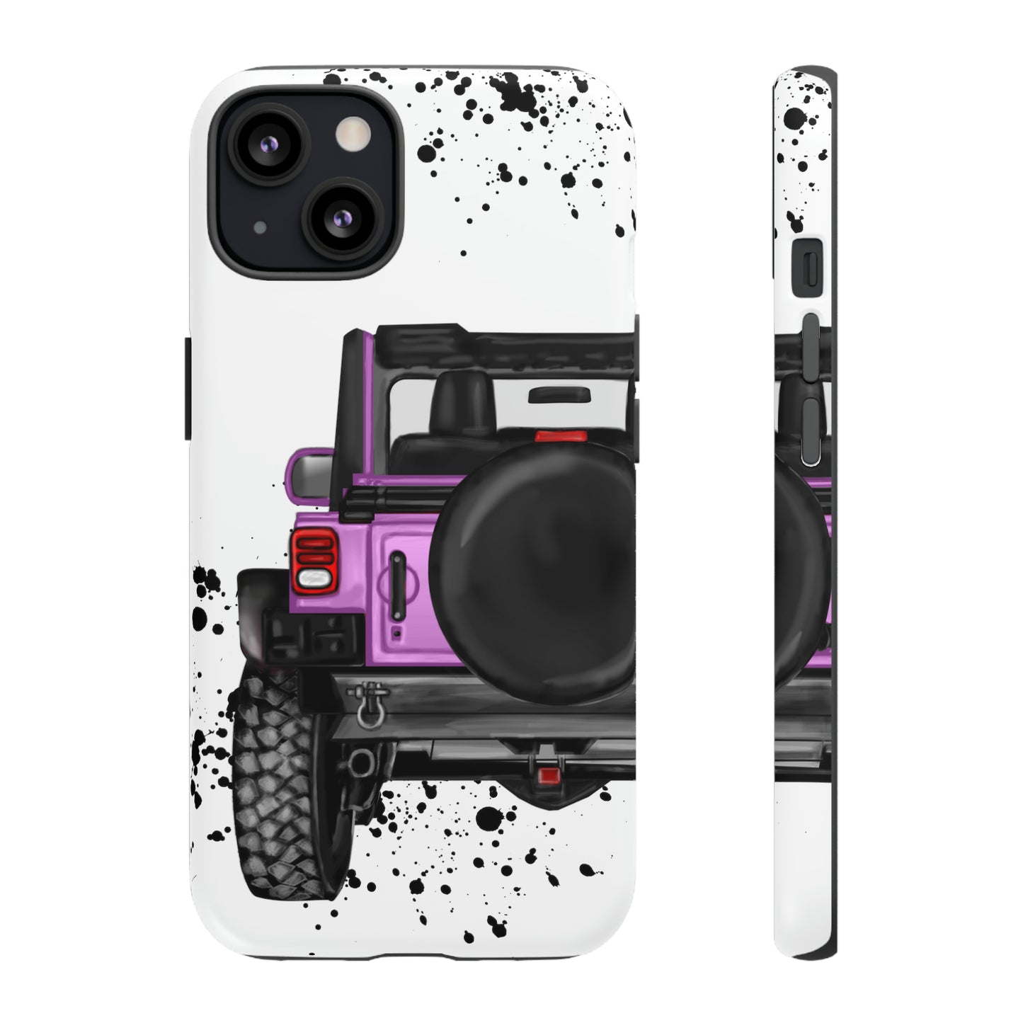 Off Road Life Charcoal Pink/Light Purple Protective Case for Iphone, Google and Samsung