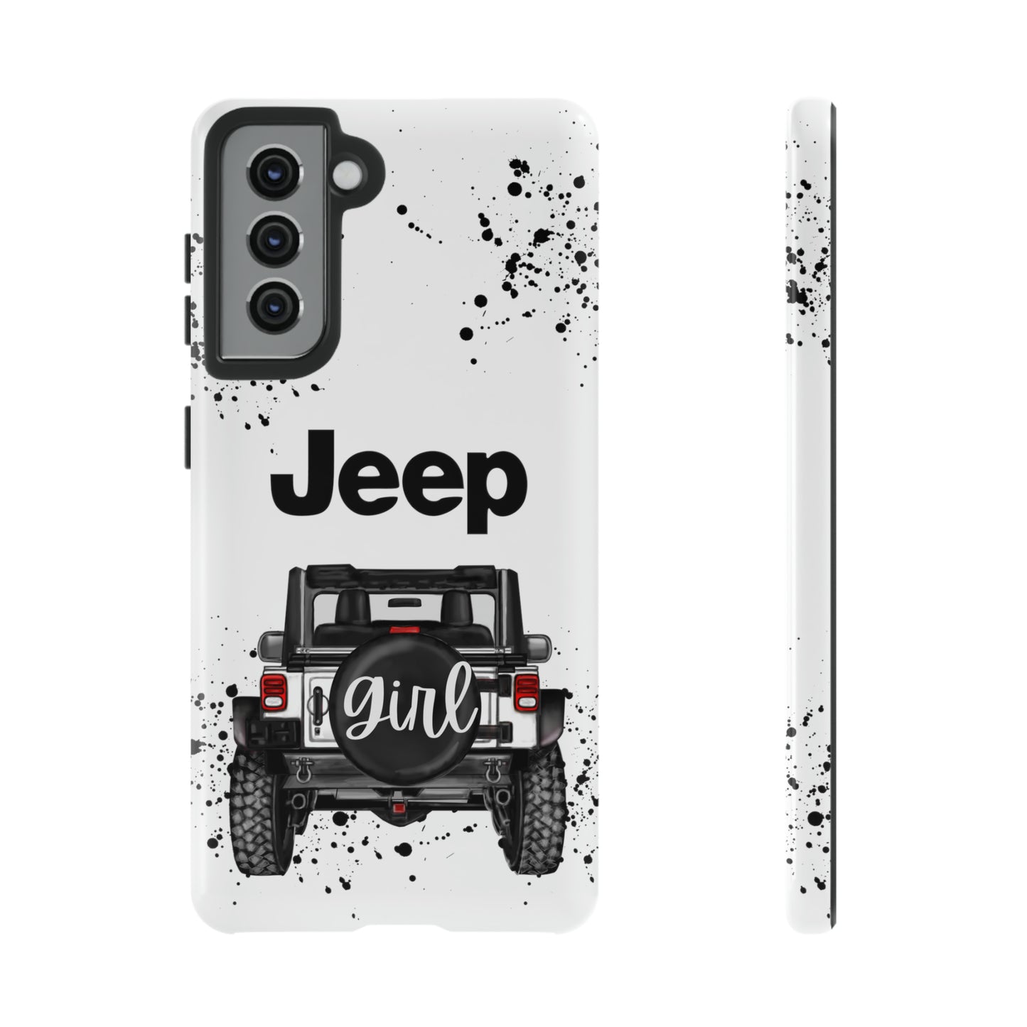 Off Road Girl White Protective Case for Iphone, Google and Samsung Phones