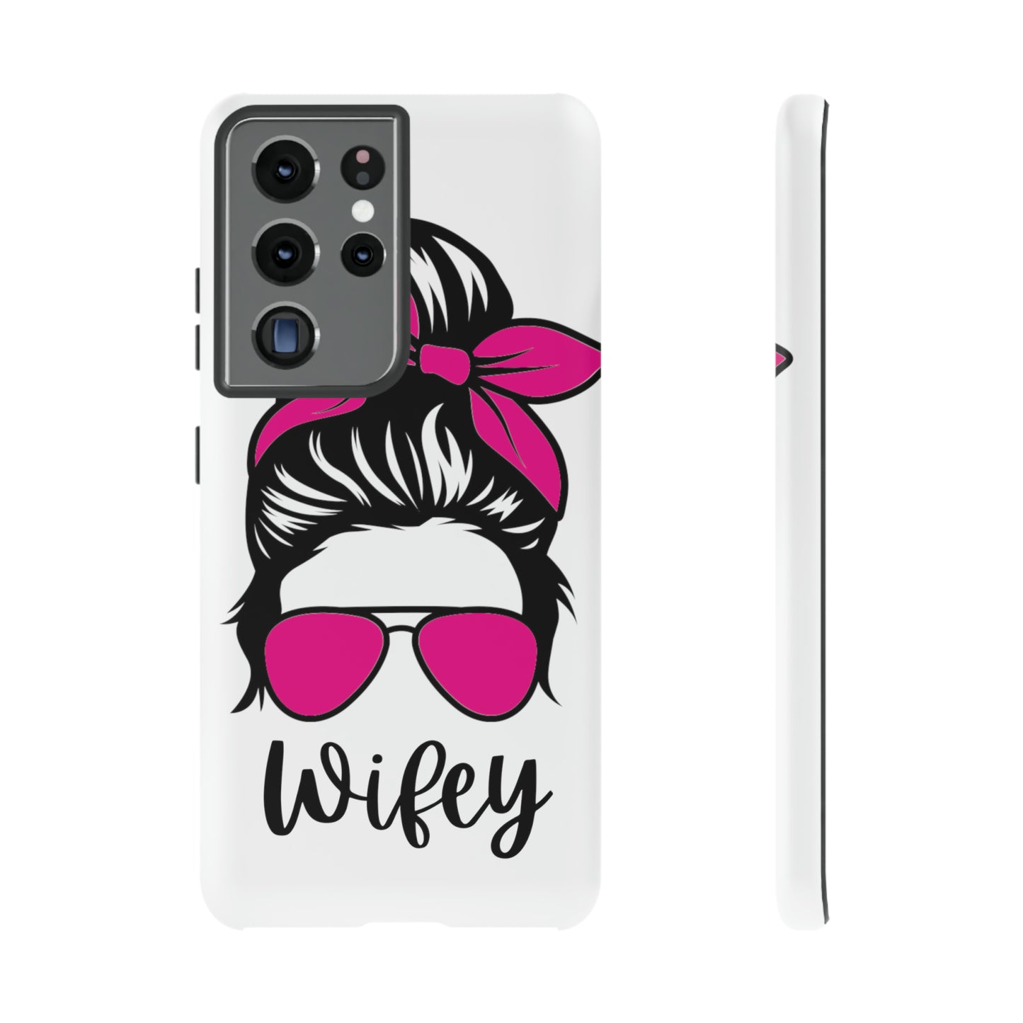 Pink Wifey Protective Case for IPhone, Samsung and Google