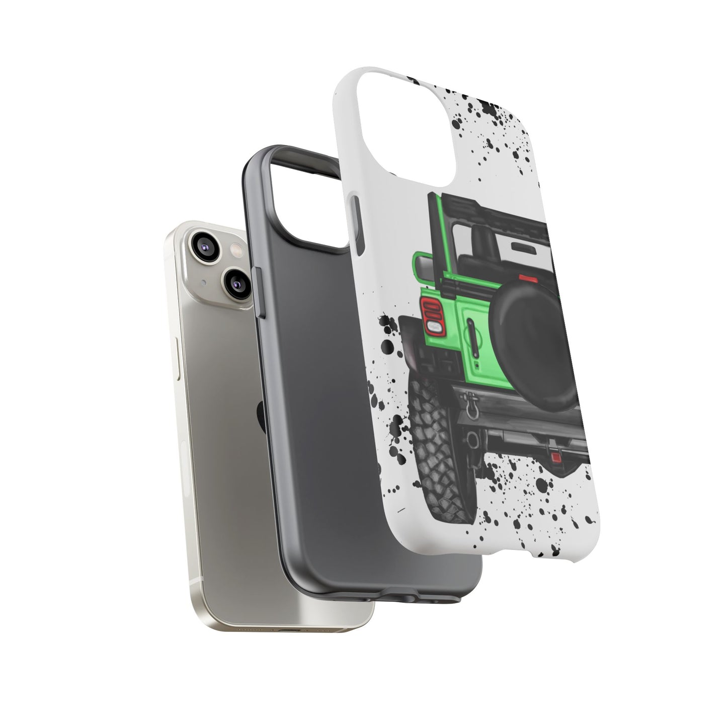 Off Road Life Green Protective Case for Iphone, Google and Samsung