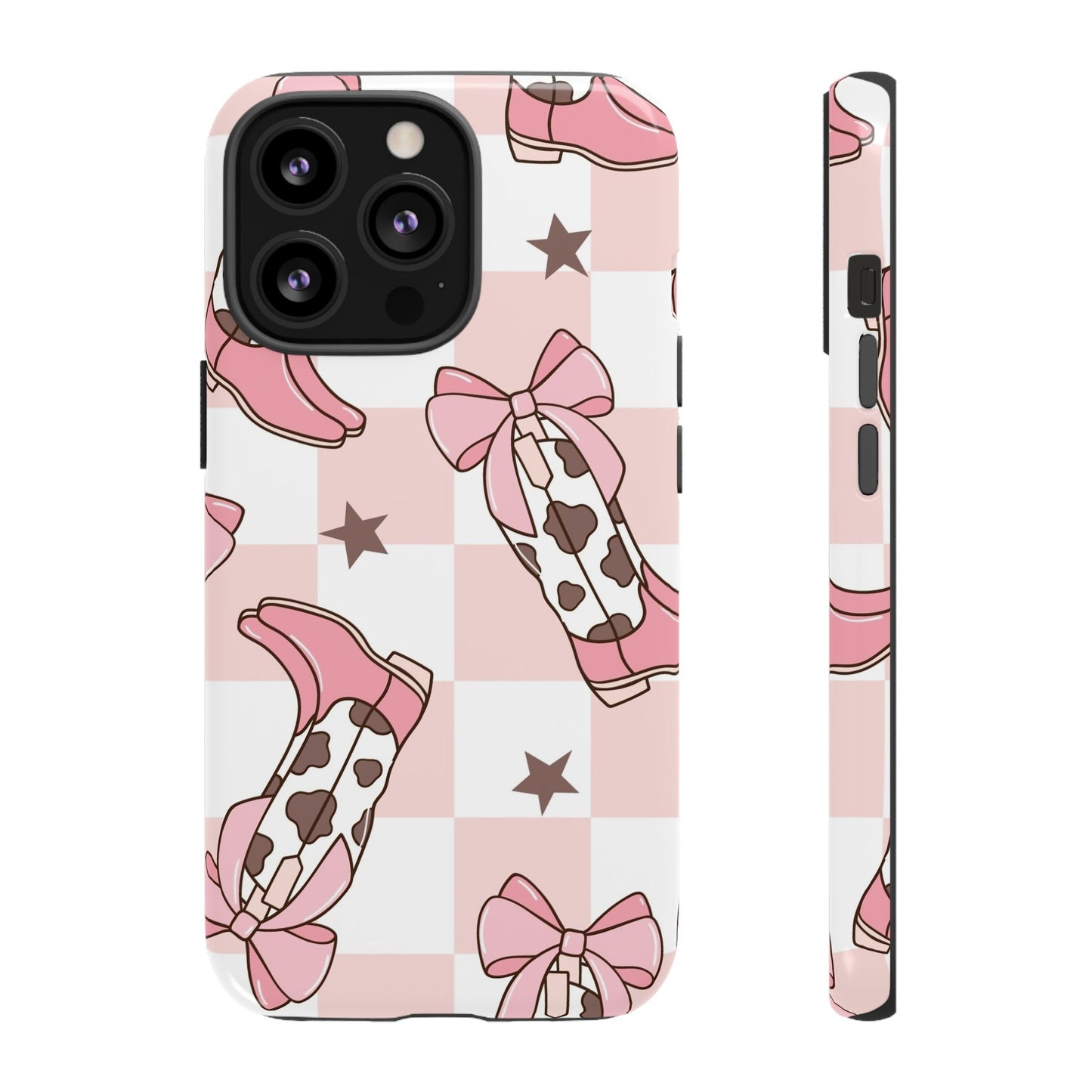 Cowboy Boots and Bows Protective Phone Case