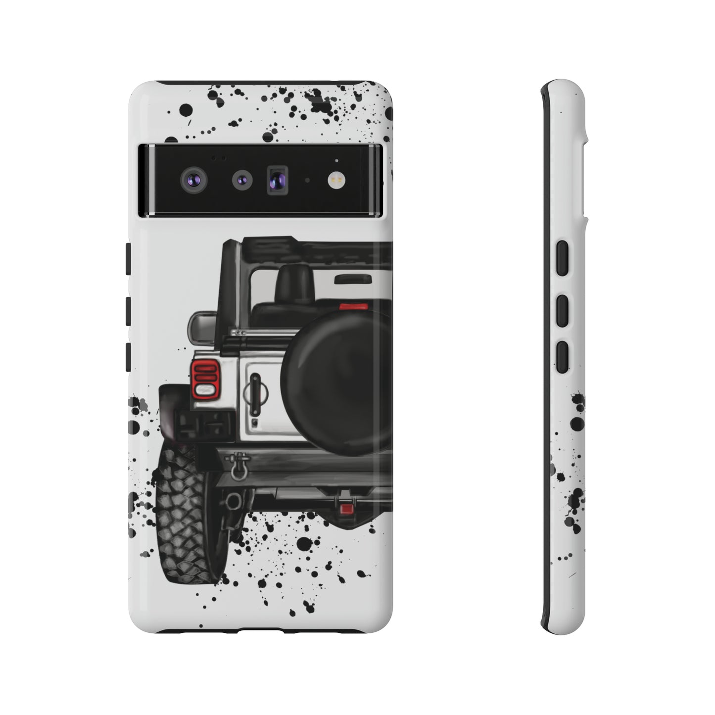 Off Road Life White Protective Case for Iphone, Google and Samsung