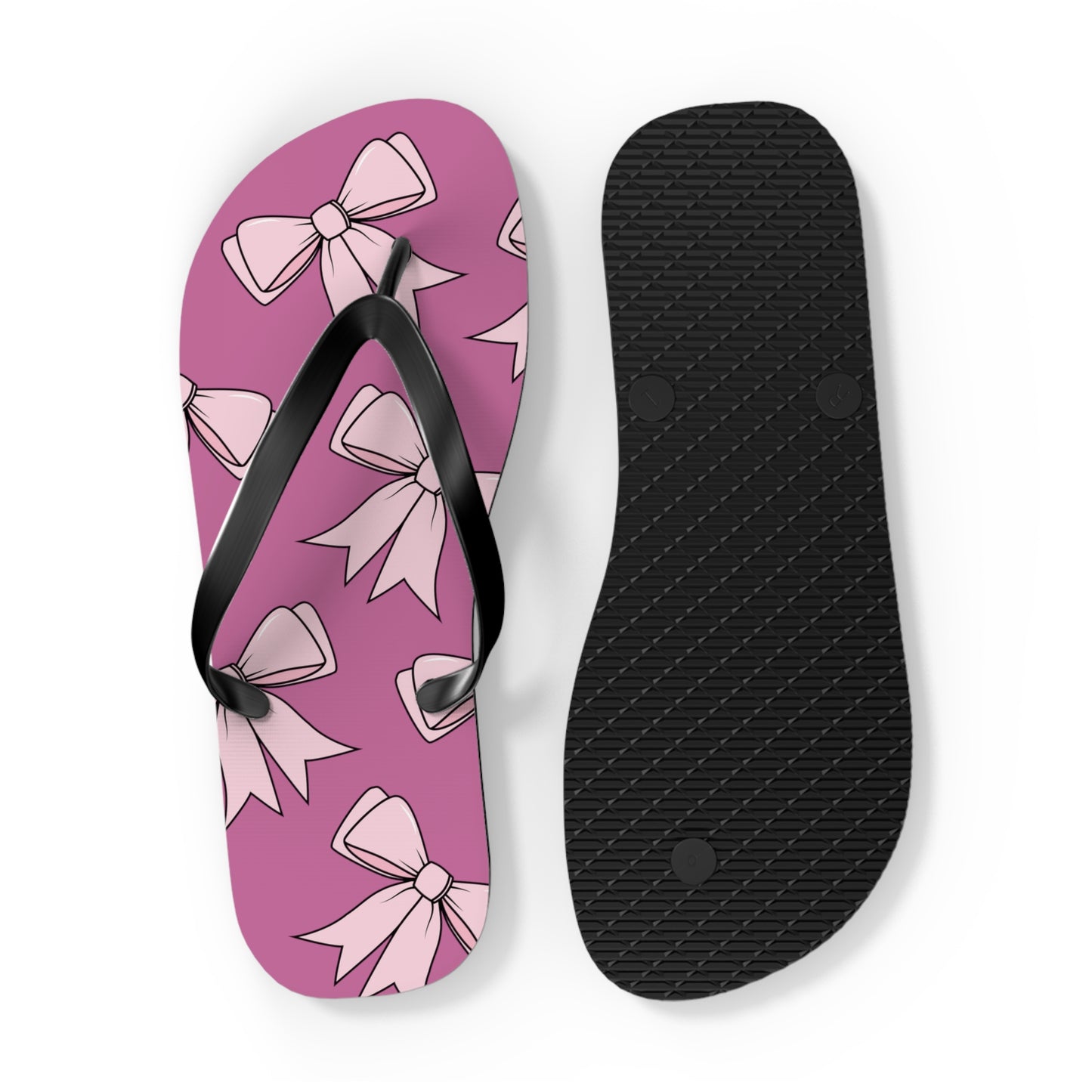 Pink Bow Flip Flops