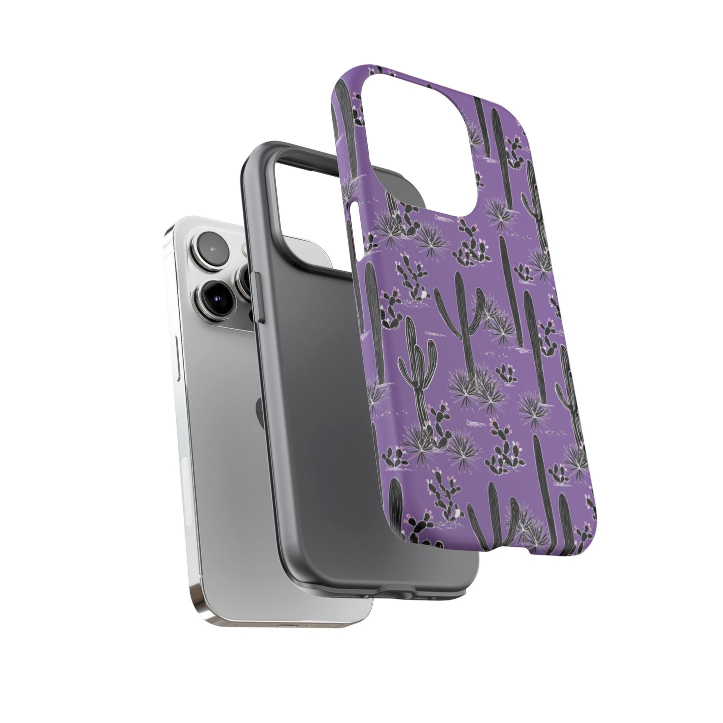 Purple Cactus Love Phone Case