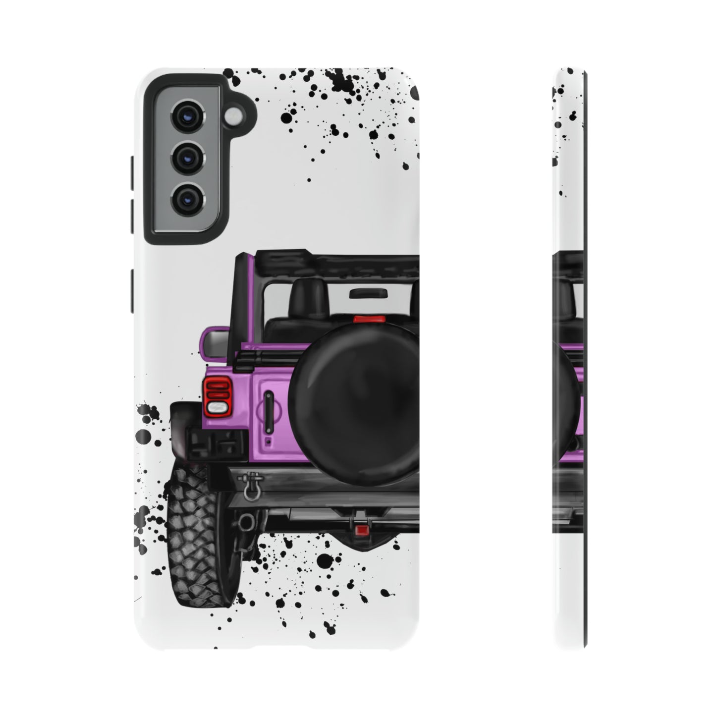 Off Road Life Charcoal Pink/Light Purple Protective Case for Iphone, Google and Samsung