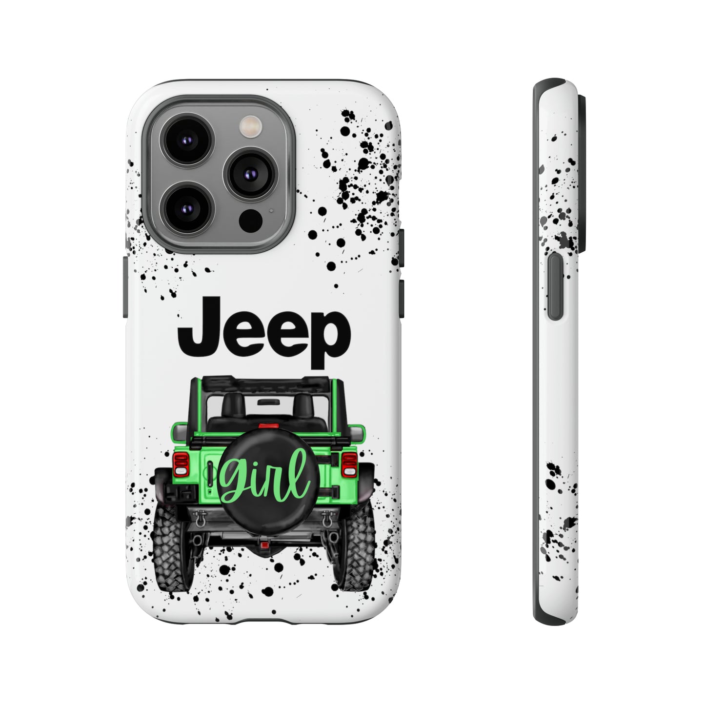 Off Road Girl Light Green Protective Case for Iphone, Google and Samsung Phones