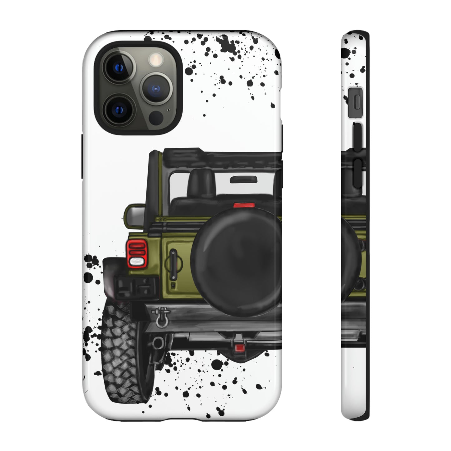 Off Road Life Army Green Protective Case for Iphone, Google and Samsung