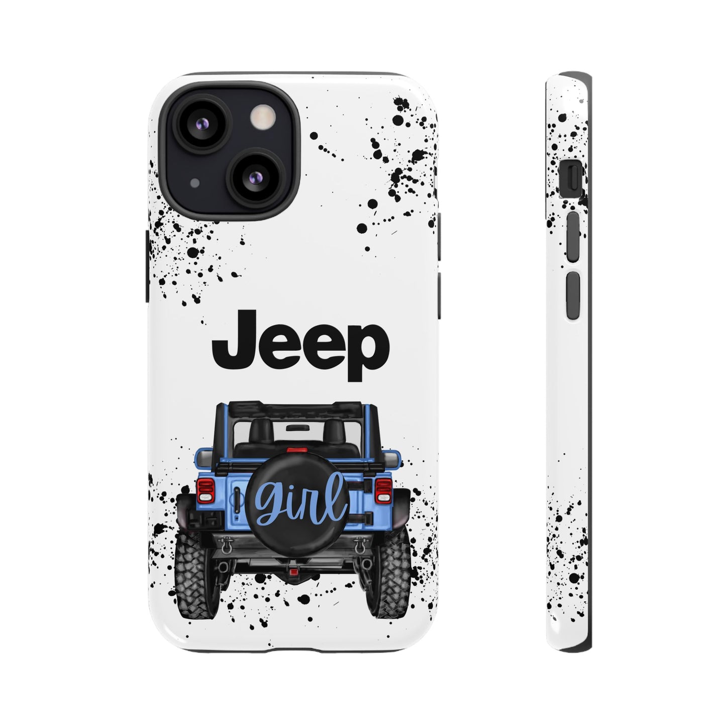 Off Road Girl Light Blue Protective Case for Iphone, Google and Samsung Phones