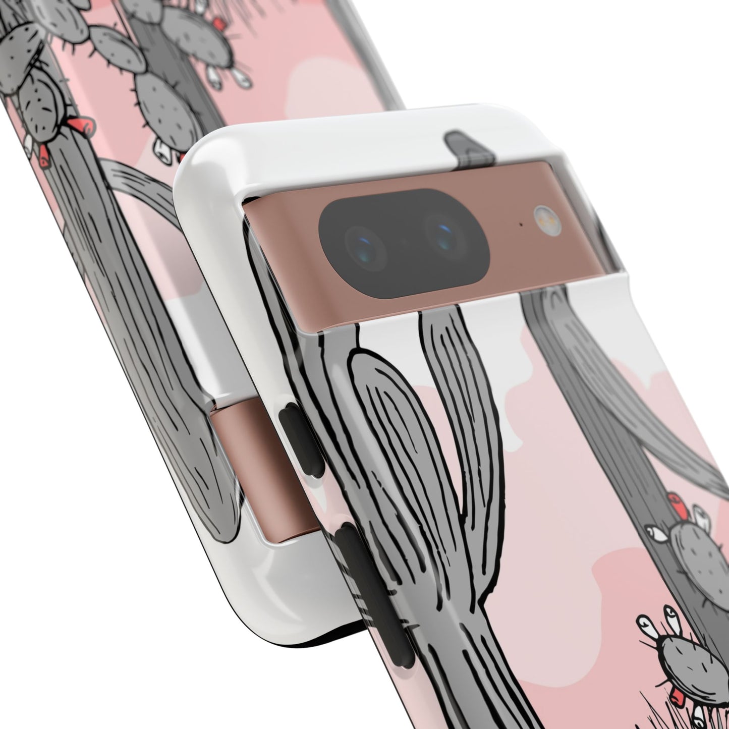 Pastel Cactus Sunset Protective Phone Case