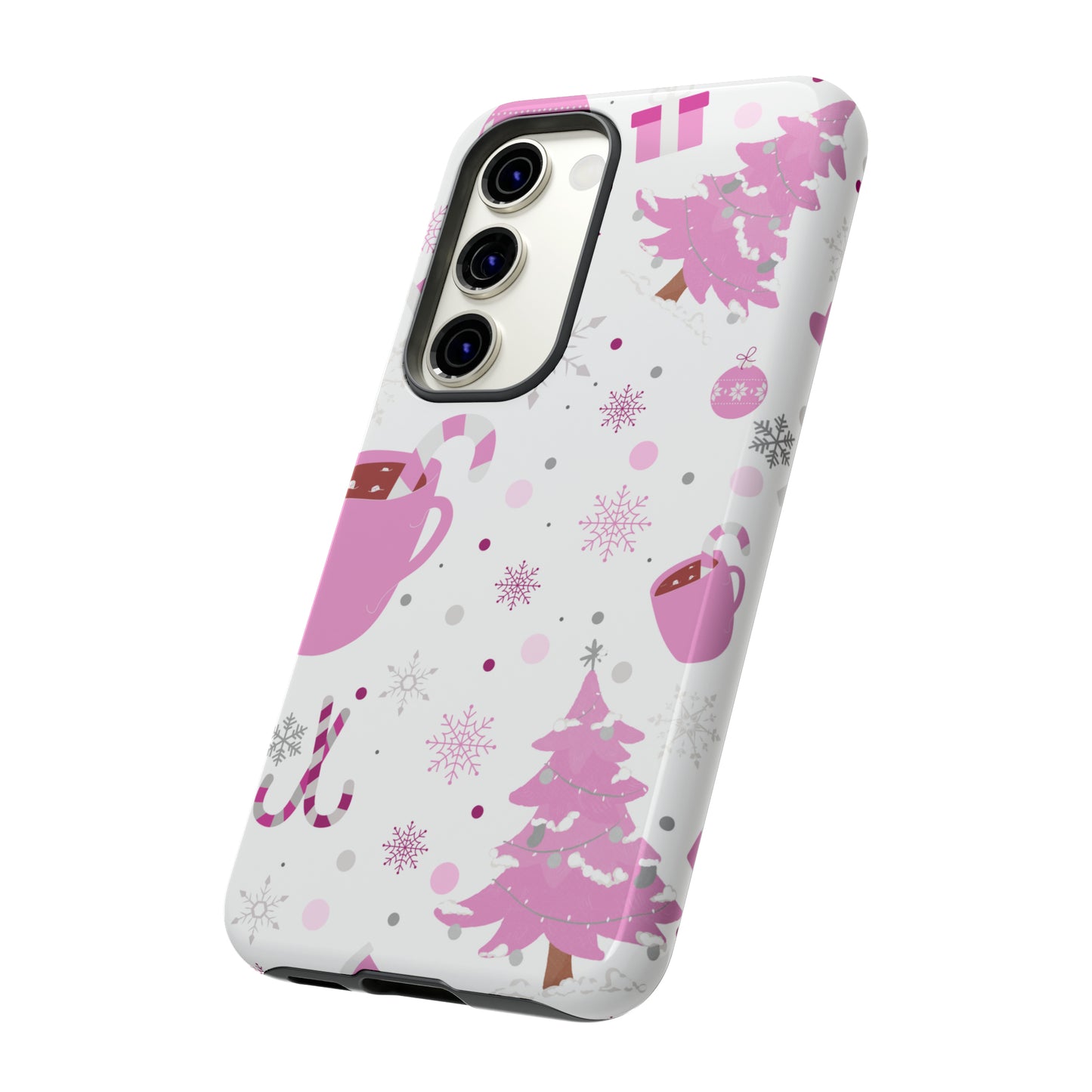 Pink Christmas Protective Case for Iphone, Samsung and