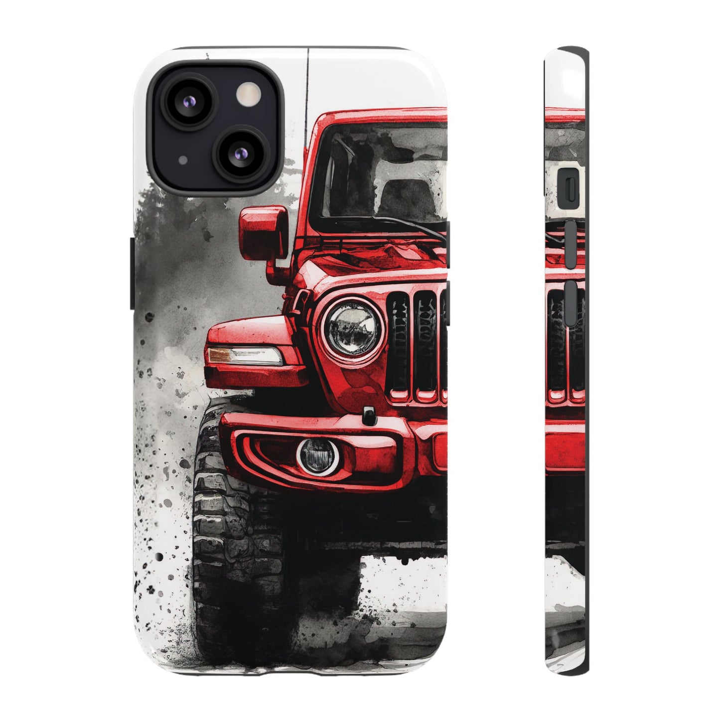 Off Road Love Red Wrangler Protective Phone Case for Iphone, Samsung and Google Phones