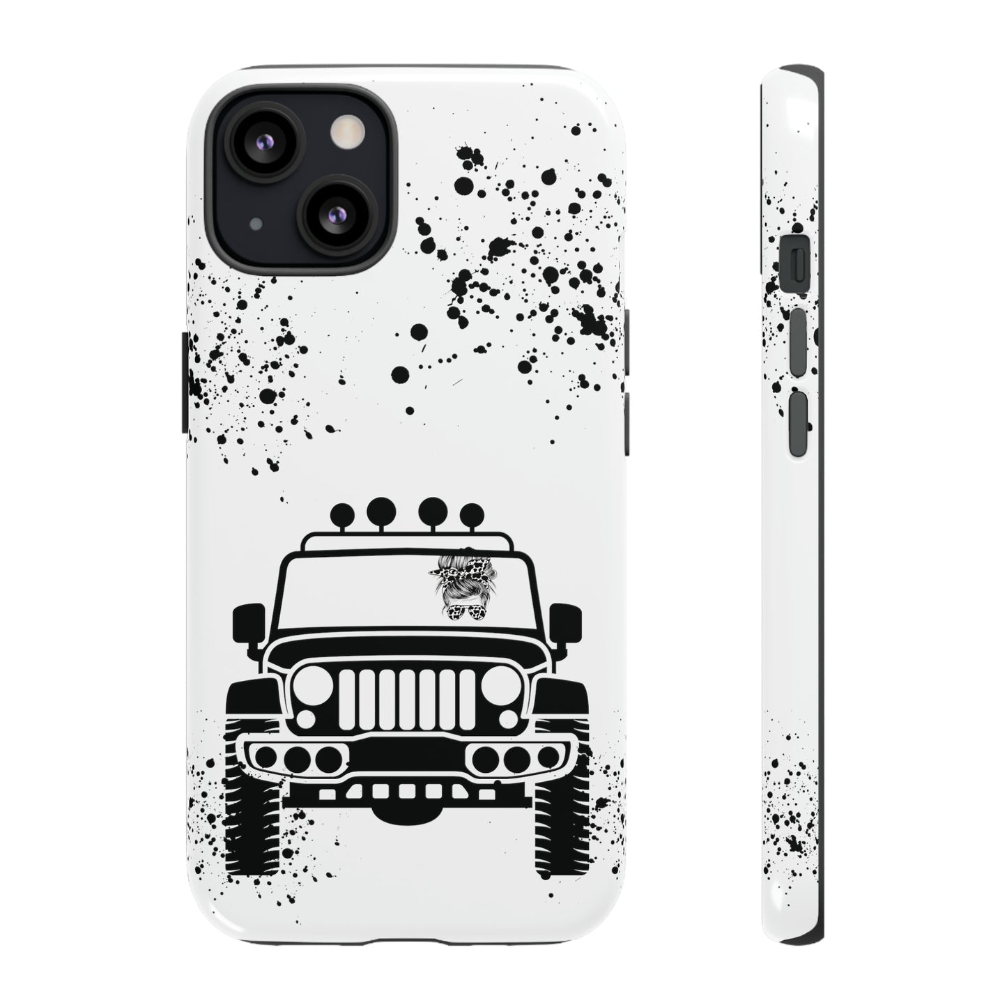 Off Road Girl Cow Print Shades Protective Phone Case for Iphone, Samsung and Google Phones